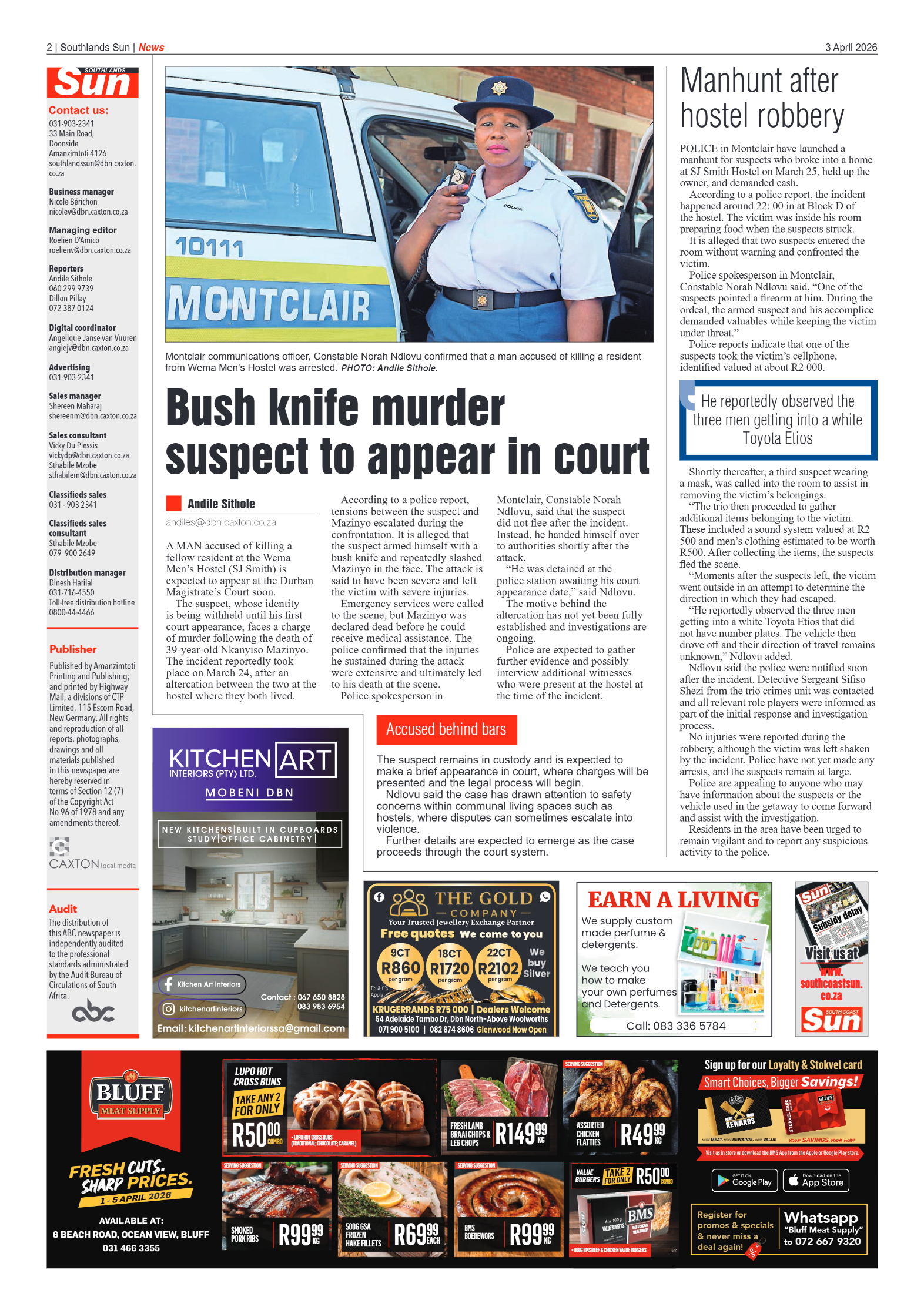 Southlands Sun 03 April 2026 page 2