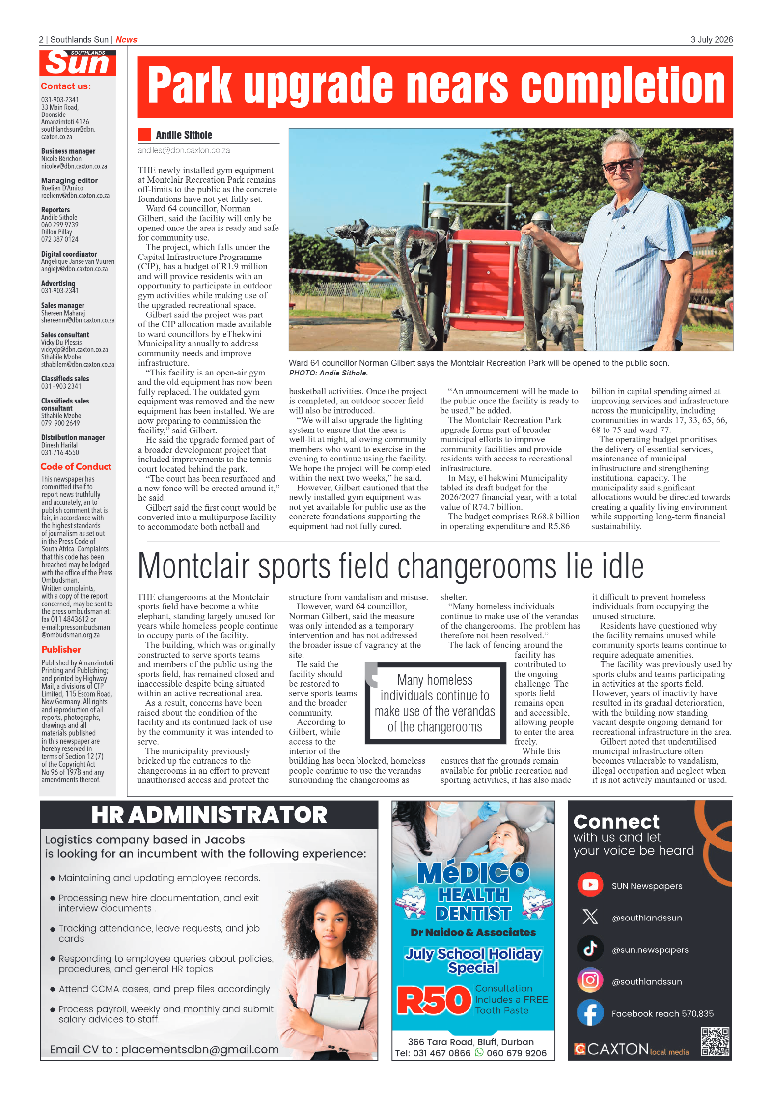 Southlands Sun 03 July 2026 page 2