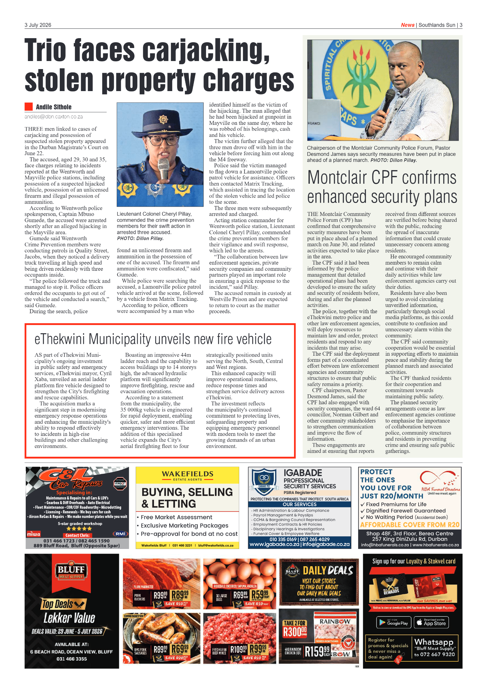Southlands Sun 03 July 2026 page 3