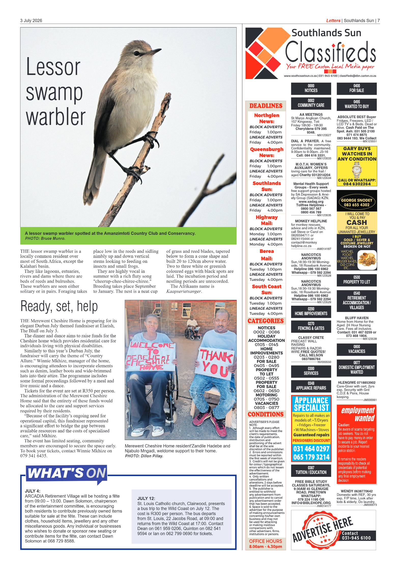 Southlands Sun 03 July 2026 page 7