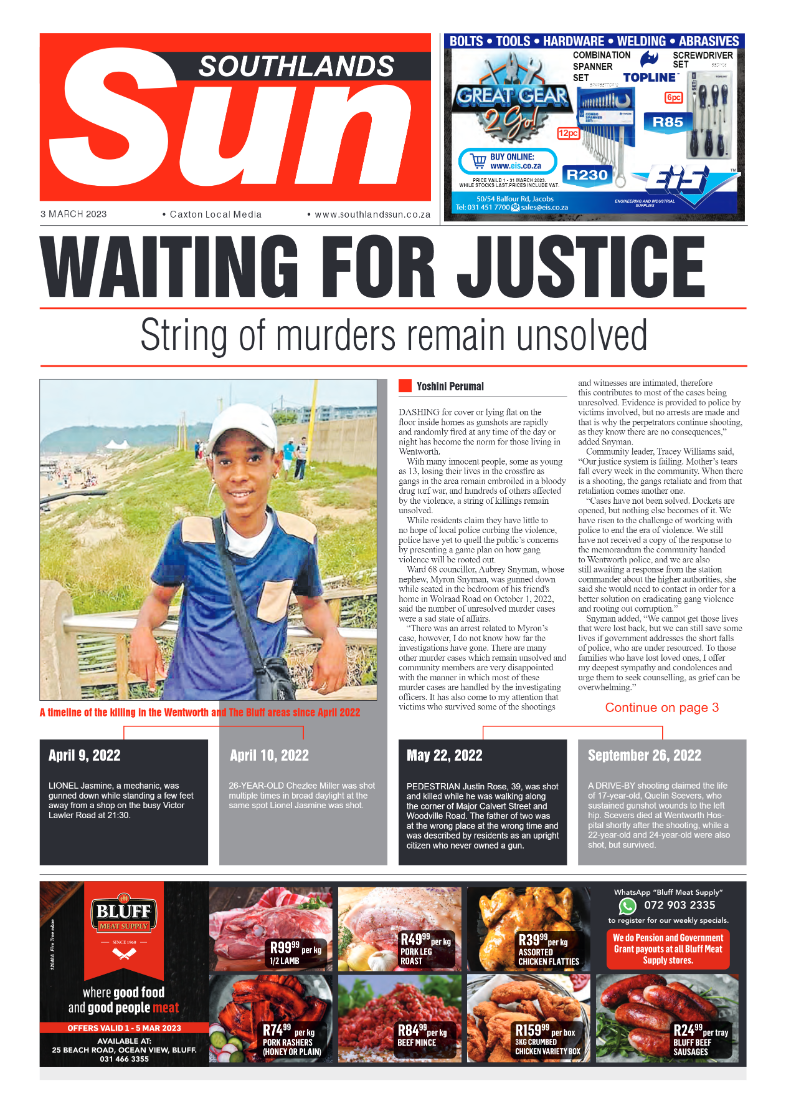 Southlands Sun 03 March 2023 page 1