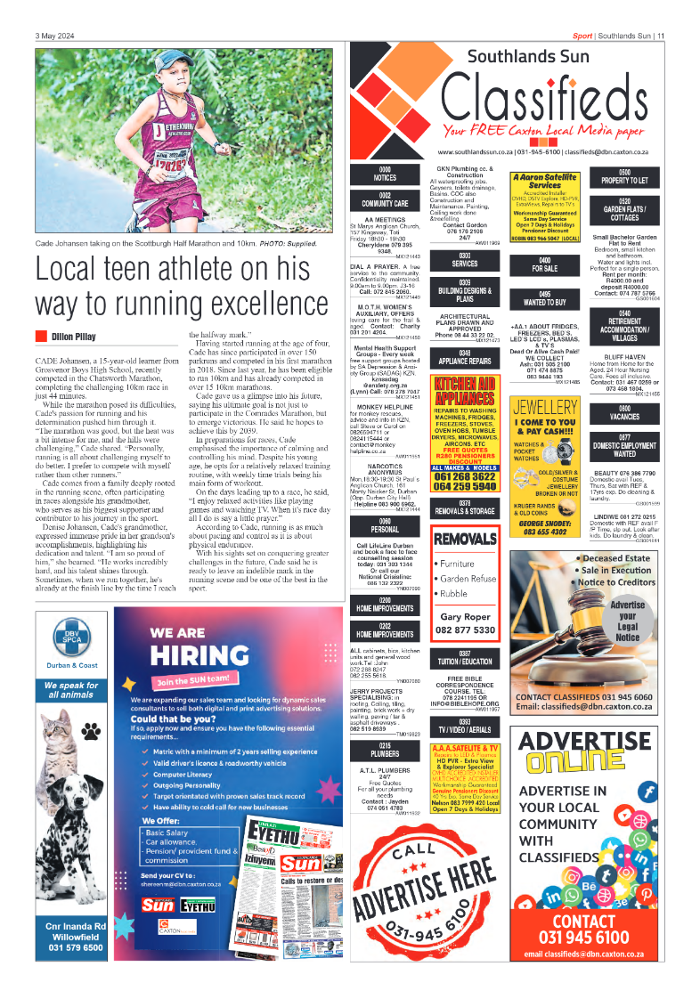 Southlands Sun 03 May 2024 page 11