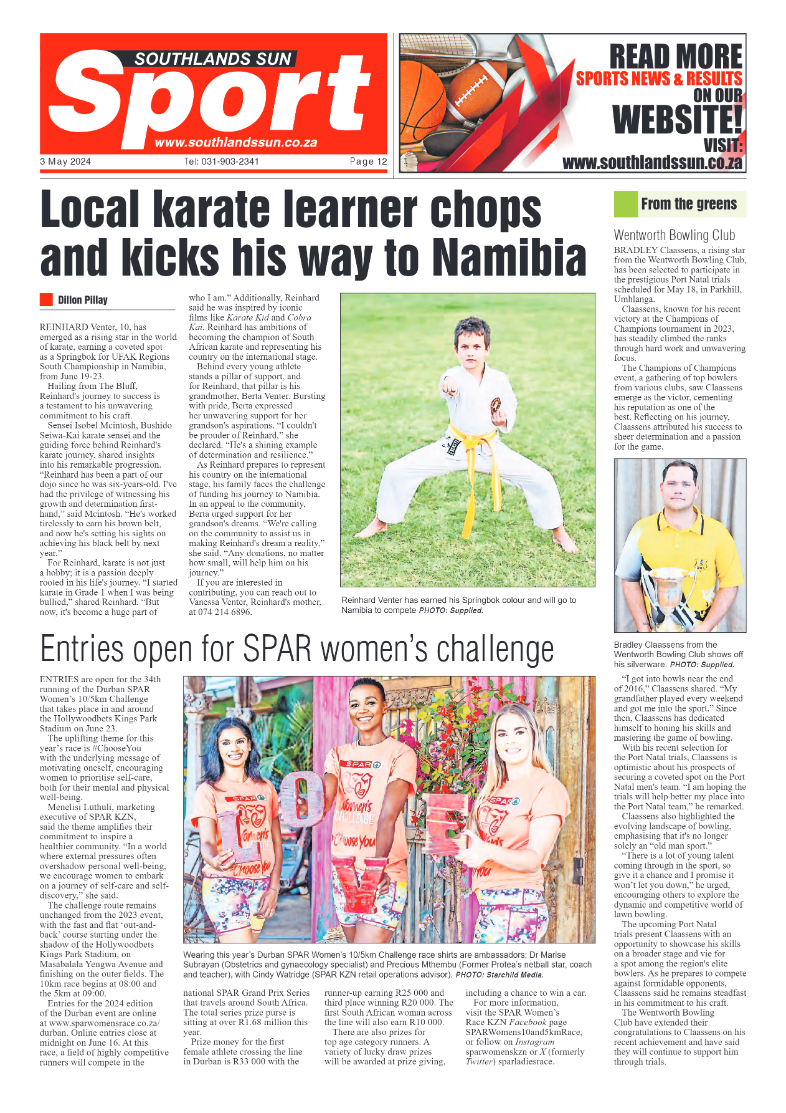 Southlands Sun 03 May 2024 page 12