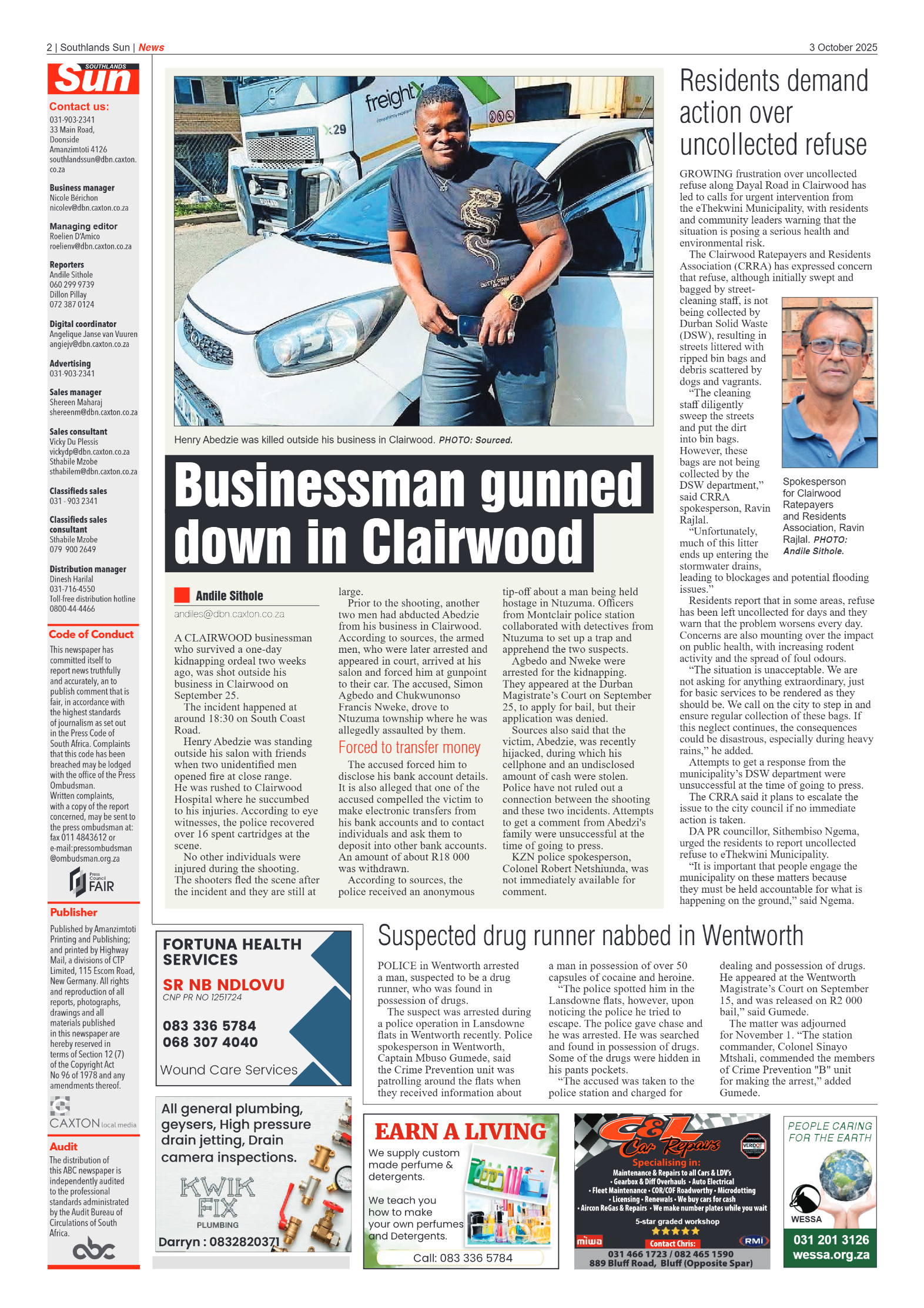 Southlands Sun 03 October 2025 page 2