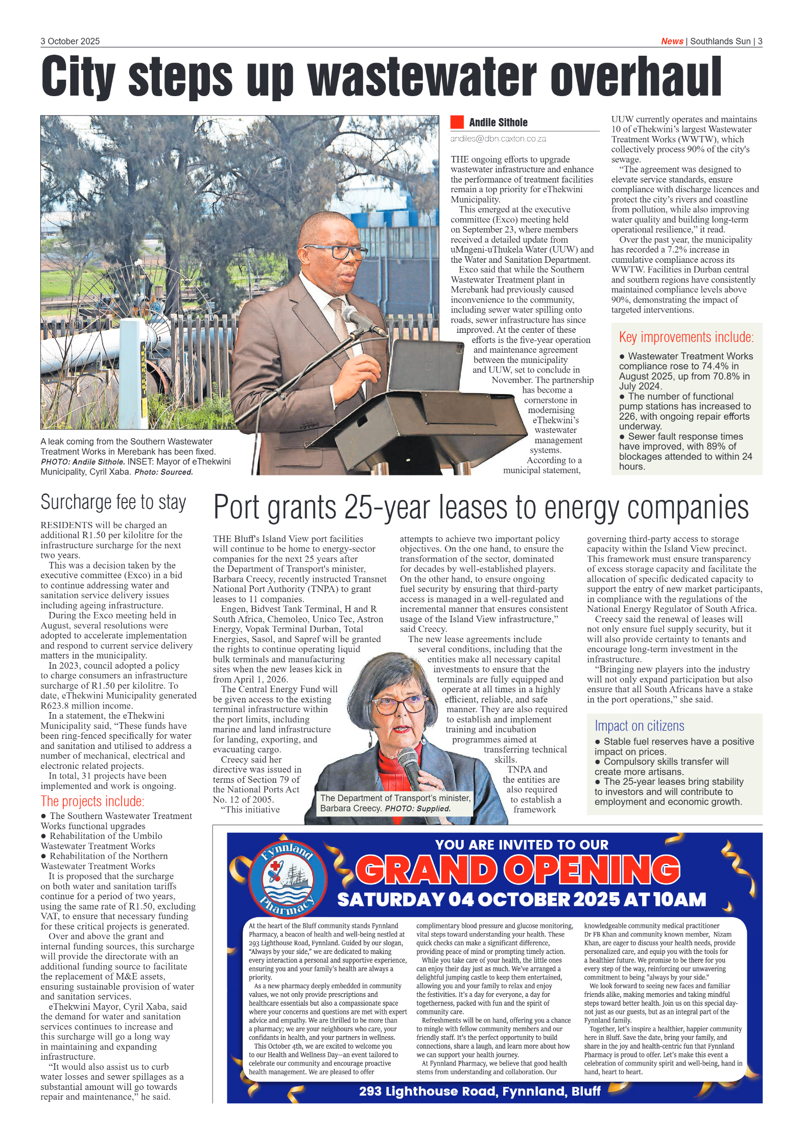 Southlands Sun 03 October 2025 page 3