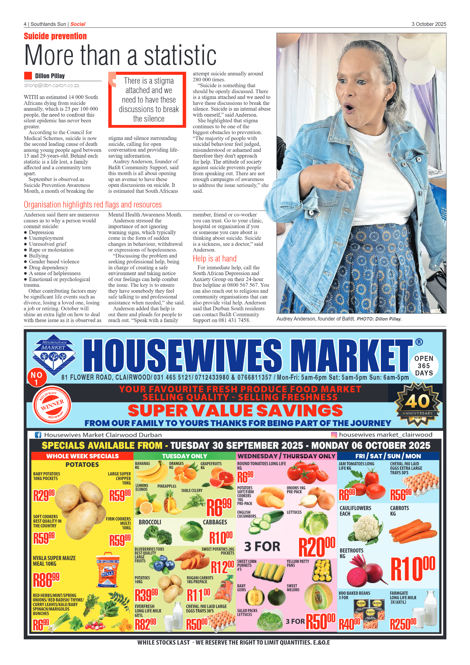 Southlands Sun 03 October 2025 page 4