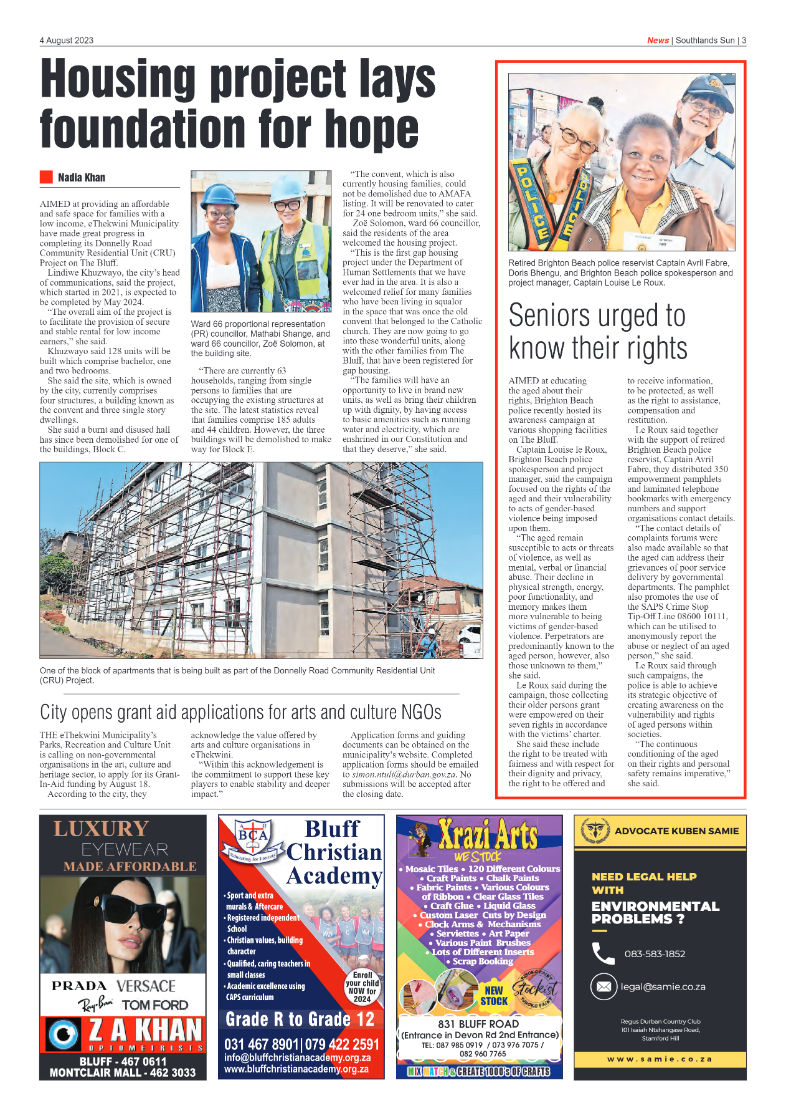 Southlands Sun 04 August 2023 page 3