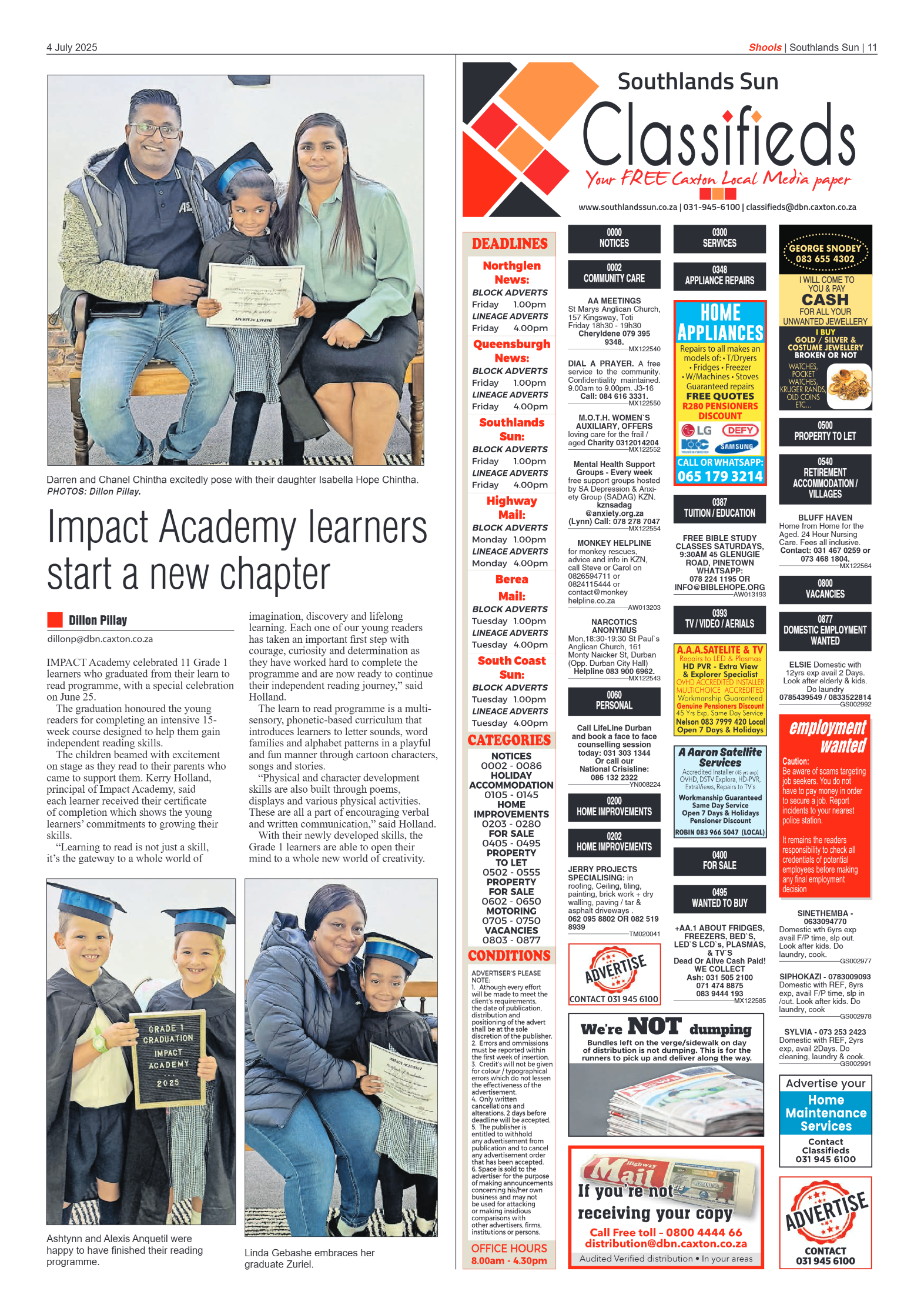 Southlands Sun 04 July 2025 page 11