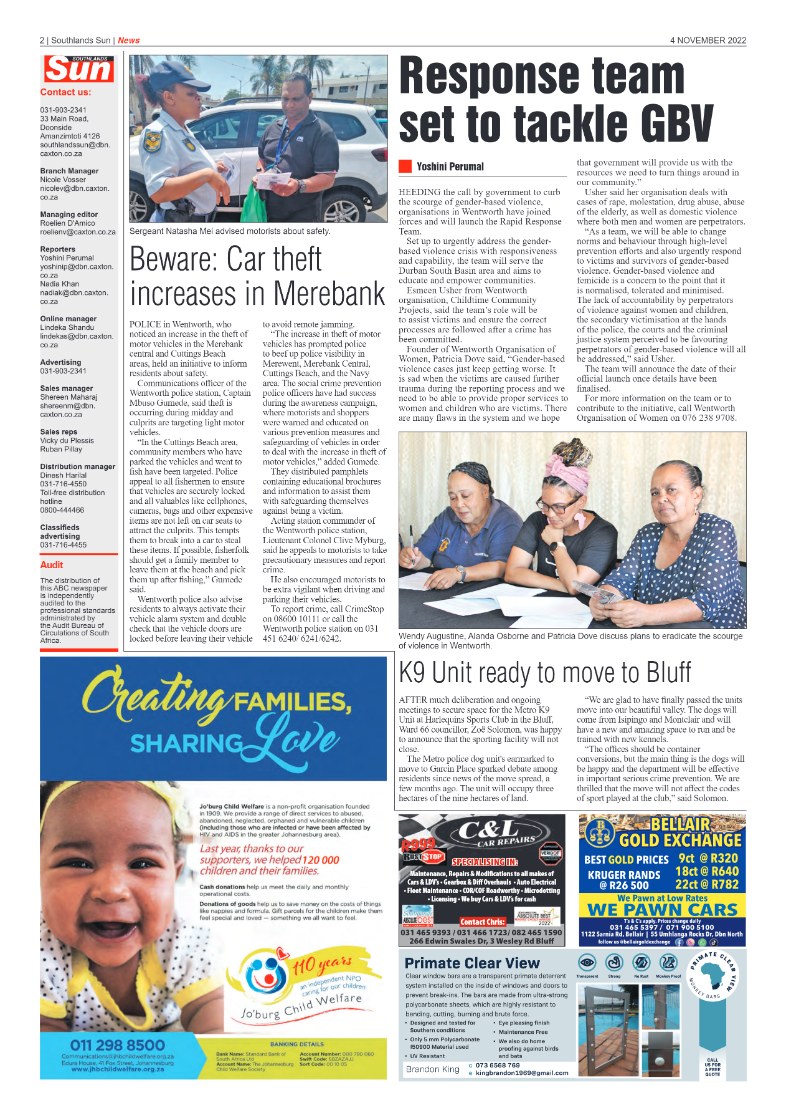 Southlands Sun 04 November 2022 page 2