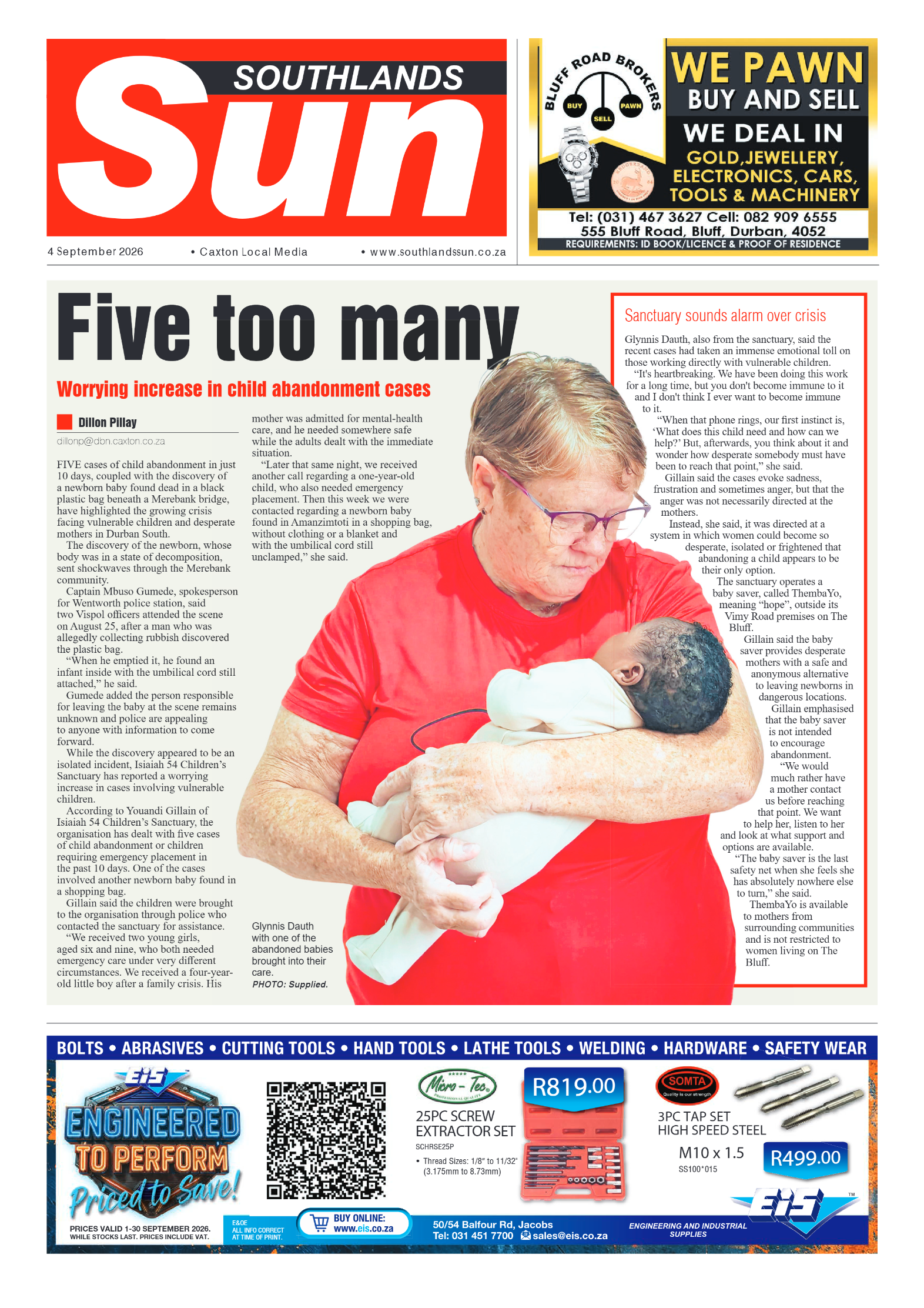 Southlands Sun 04 September 2026 page 1