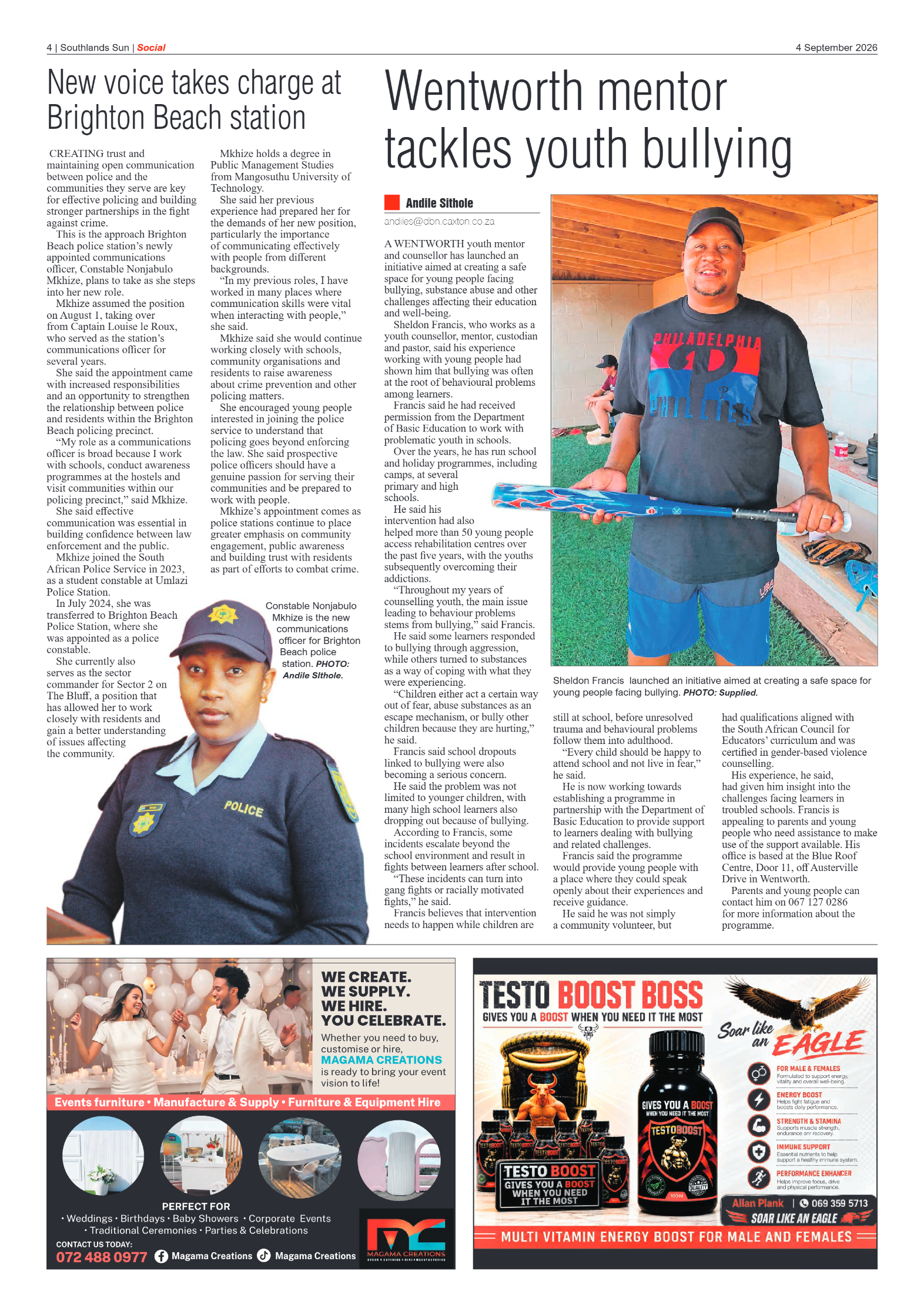 Southlands Sun 04 September 2026 page 4