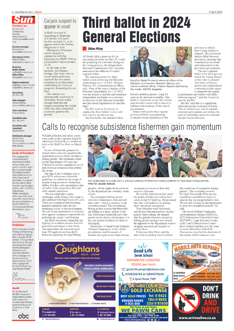 Southlands Sun 05 April 2024 page 2