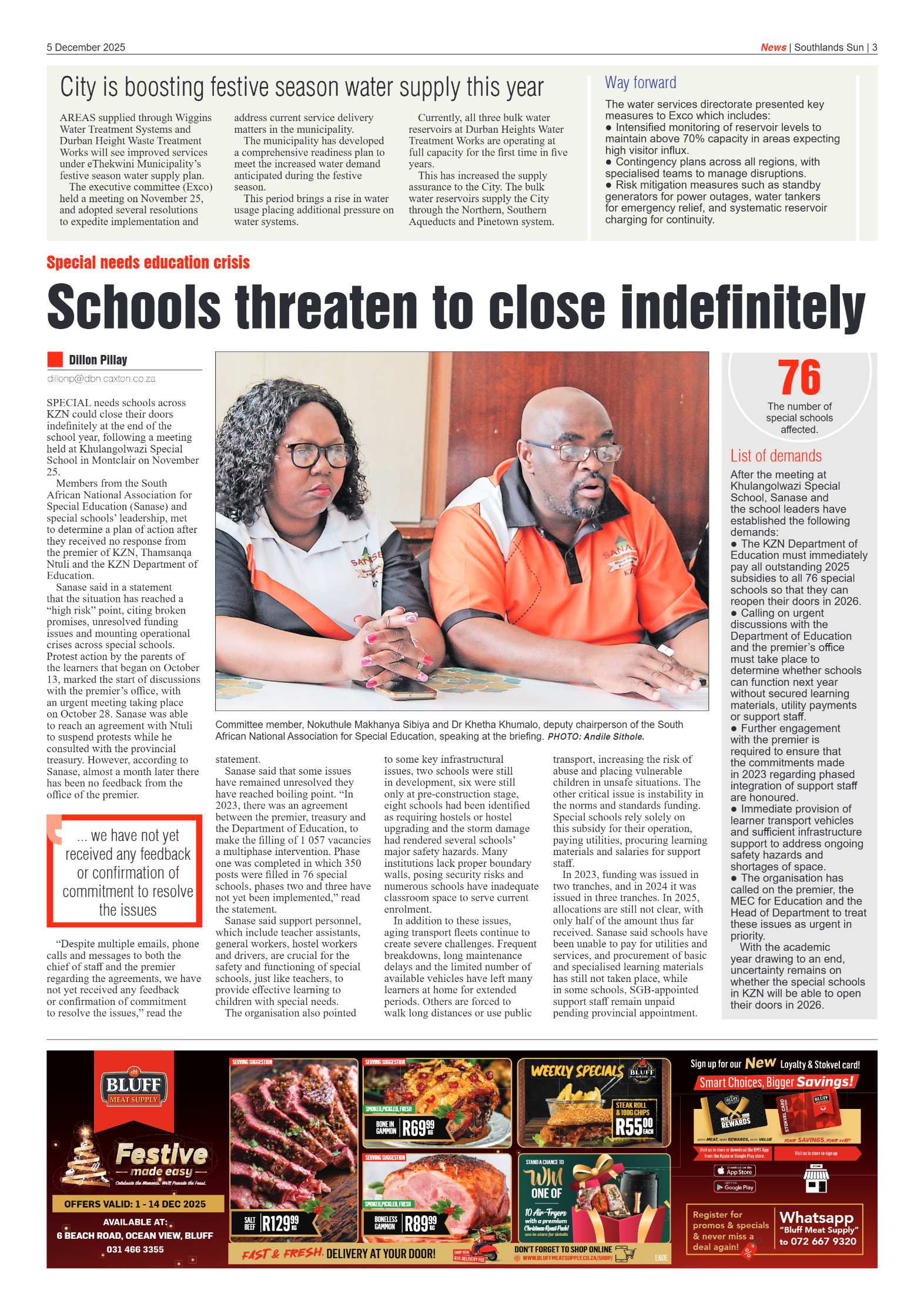 Southlands Sun 05 December 2025 page 3