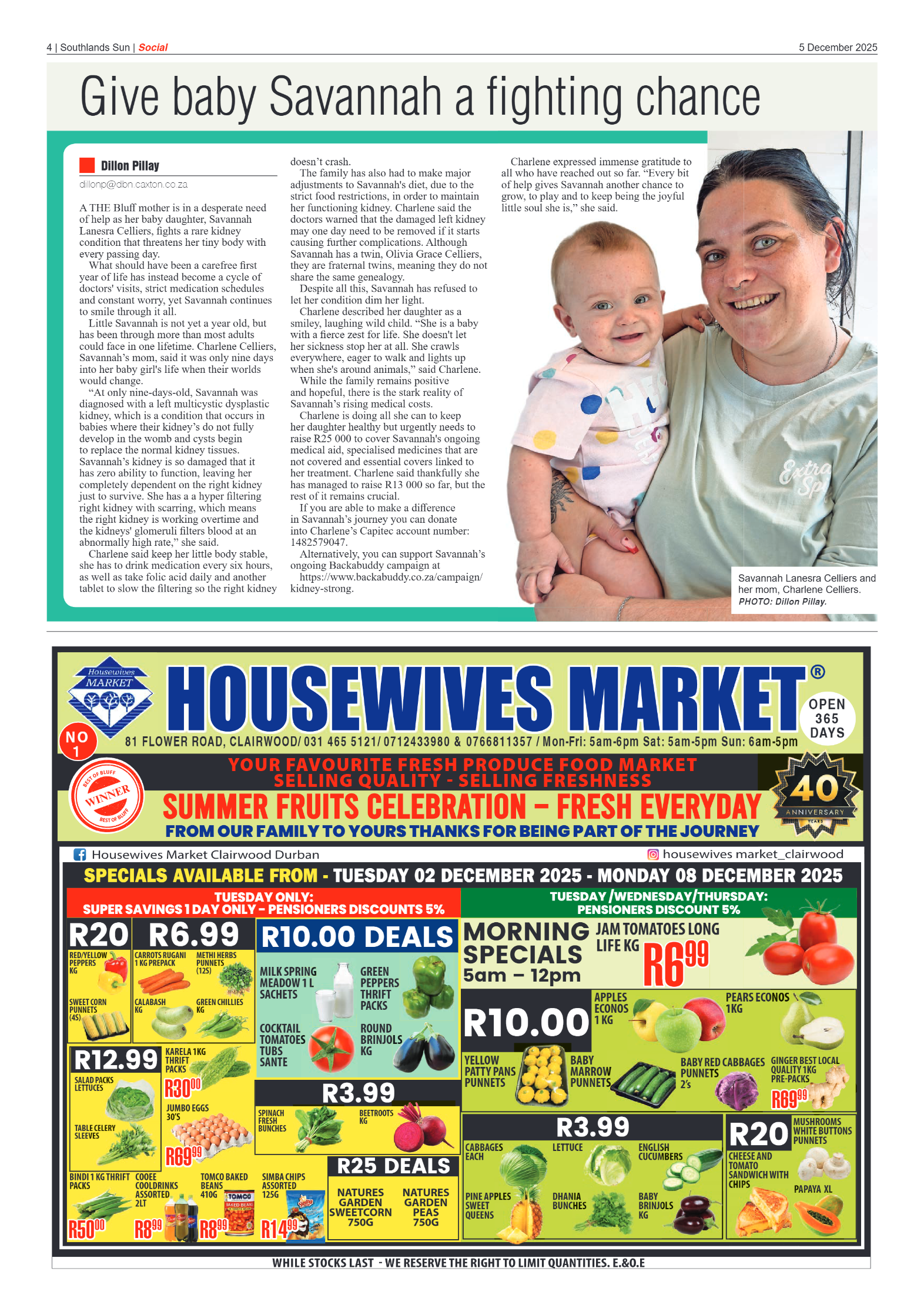 Southlands Sun 05 December 2025 page 4