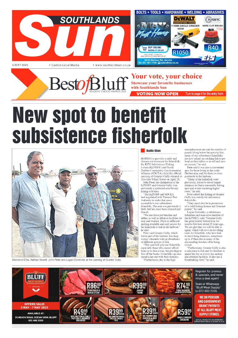 Southlands Sun 5 May 2023 page 1