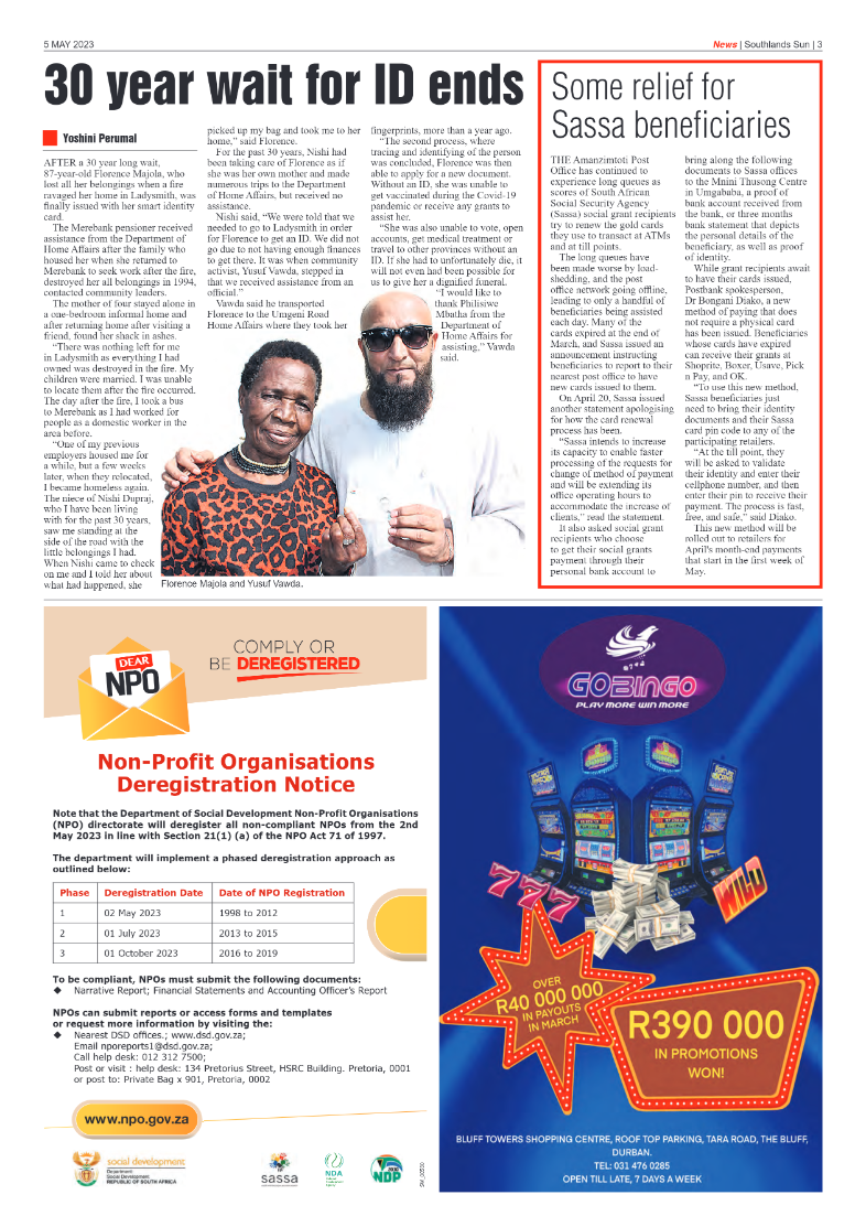 Southlands Sun 5 May 2023 page 3