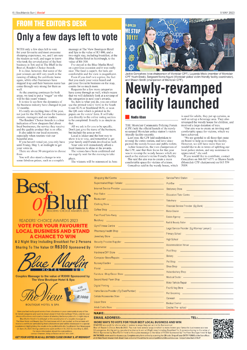 Southlands Sun 5 May 2023 page 6