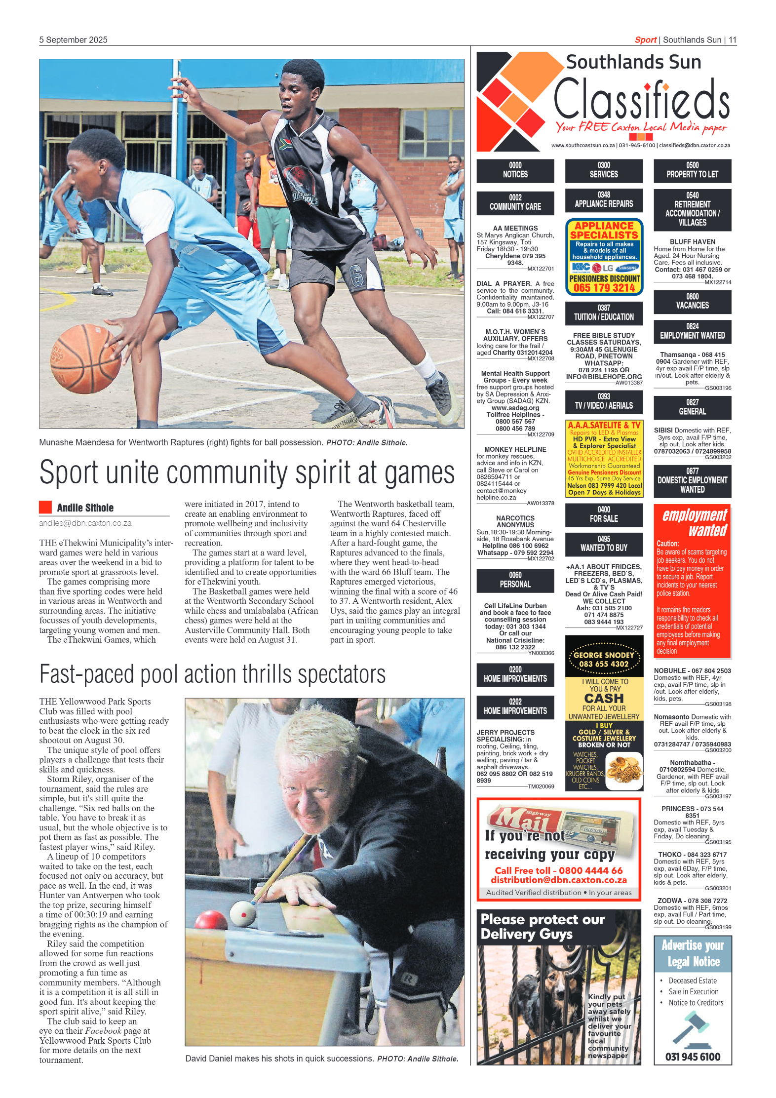 Southlands Sun 05 September 2025 page 11