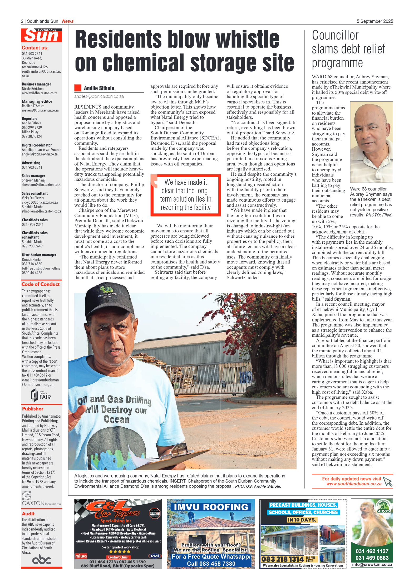 Southlands Sun 05 September 2025 page 2