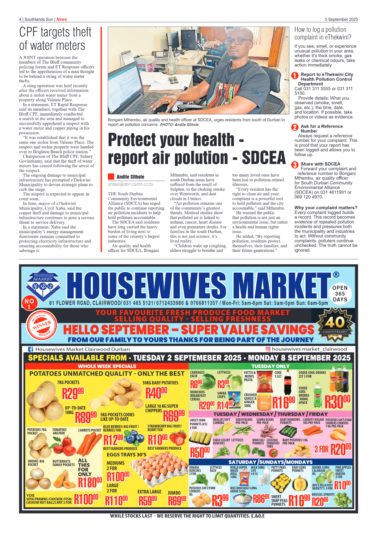 Southlands Sun 05 September 2025 page 4