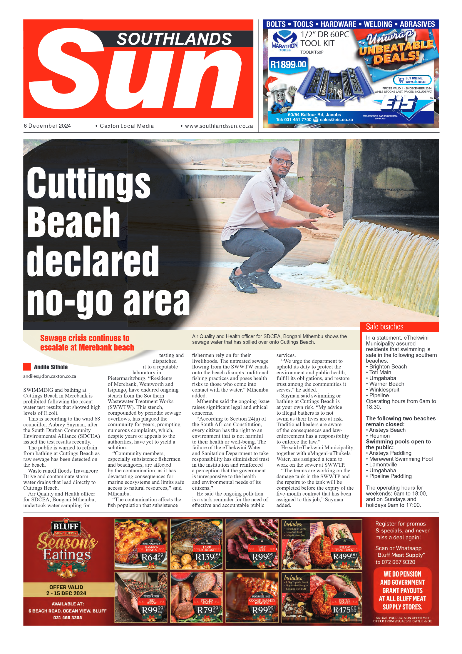 Southlands Sun 06 December 2024 page 1