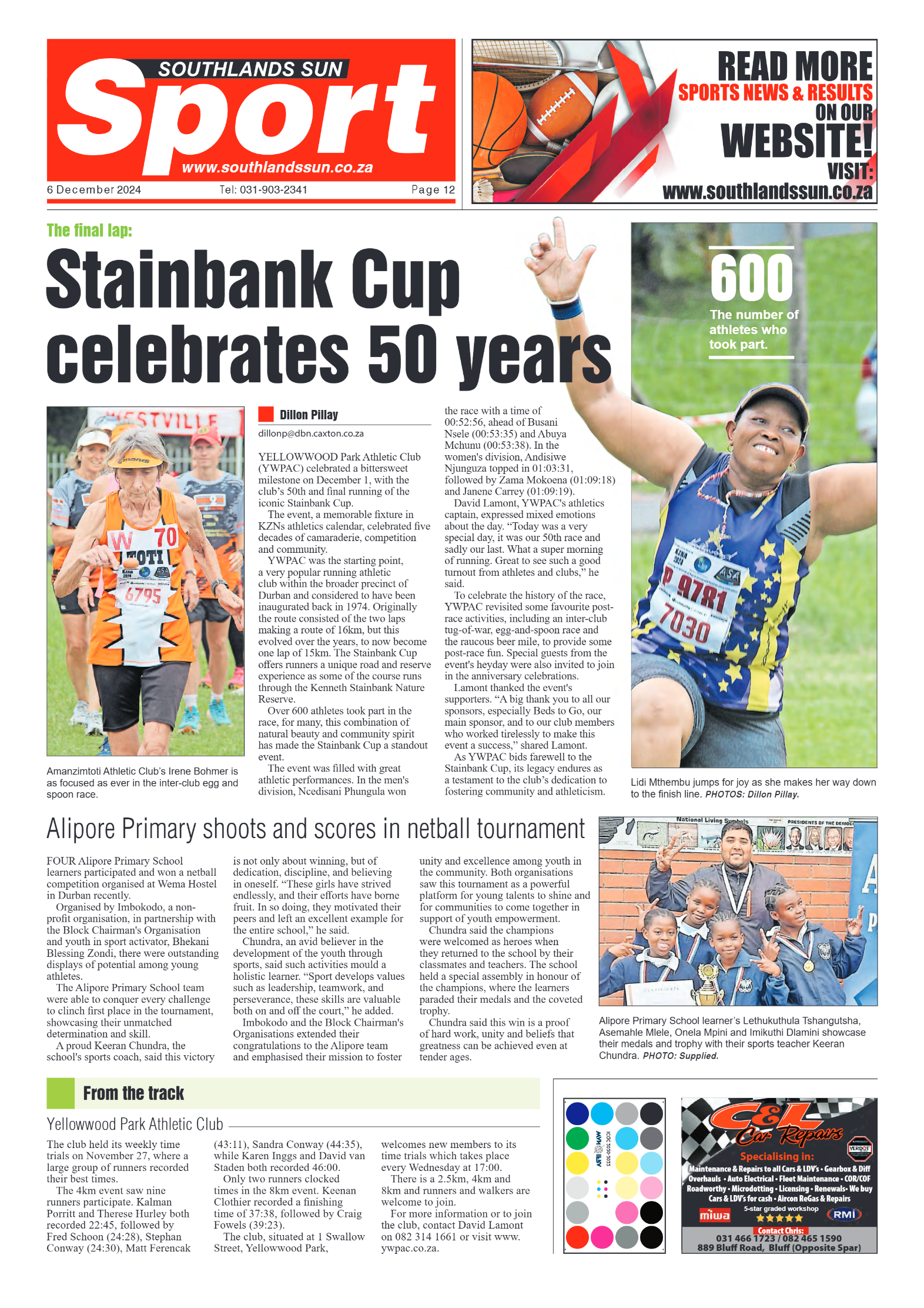 Southlands Sun 06 December 2024 page 12