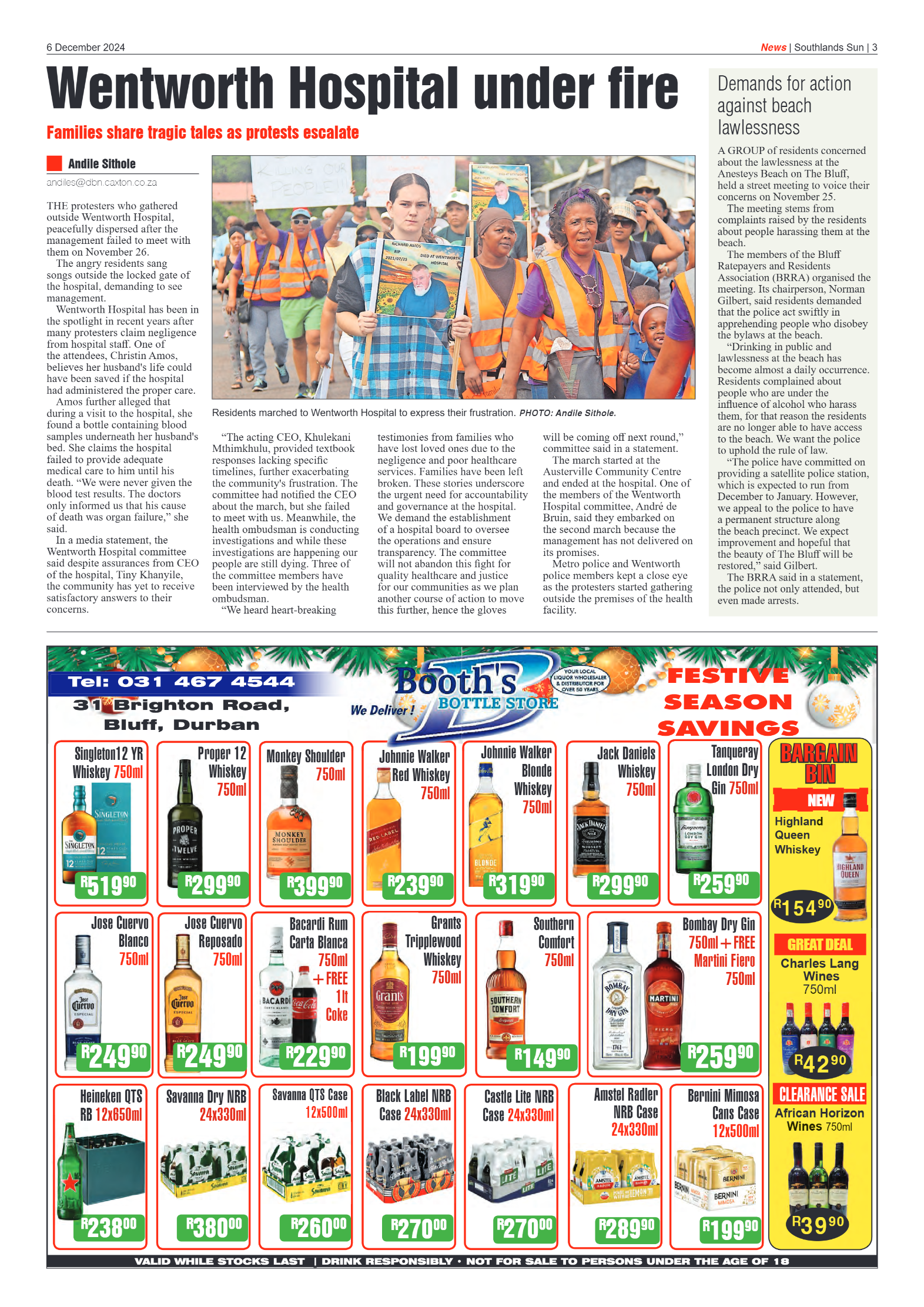 Southlands Sun 06 December 2024 page 3