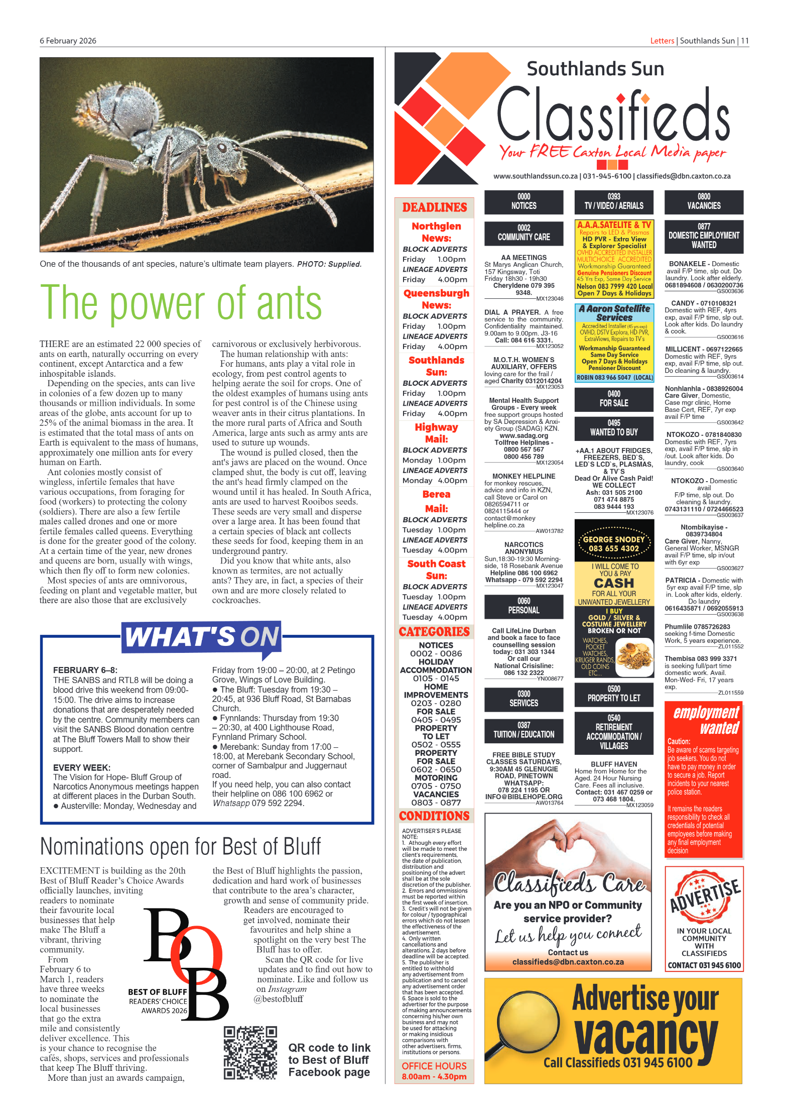 Southlands Sun 06 February 2026 page 11