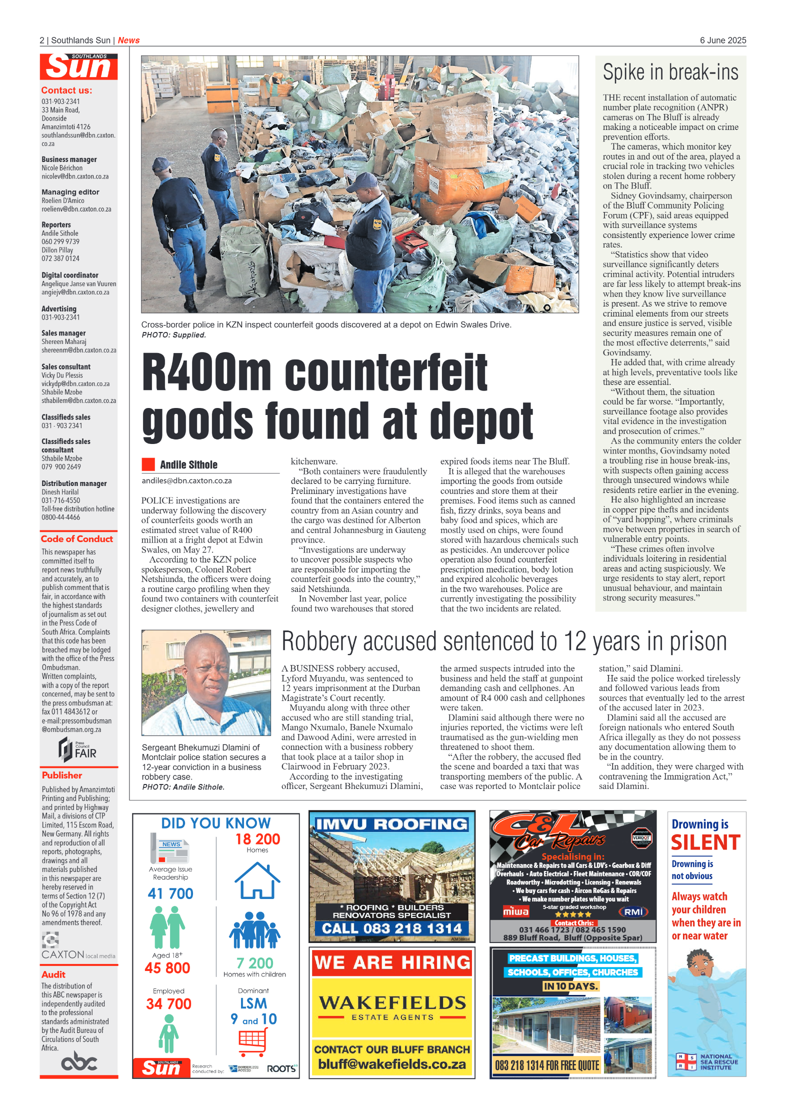 Southlands Sun 06 June 2025 page 2