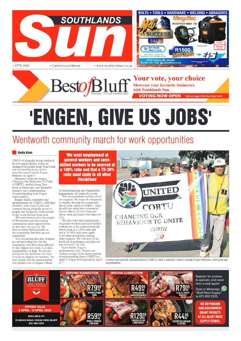 Southlands Sun 07 April 2023 page 1