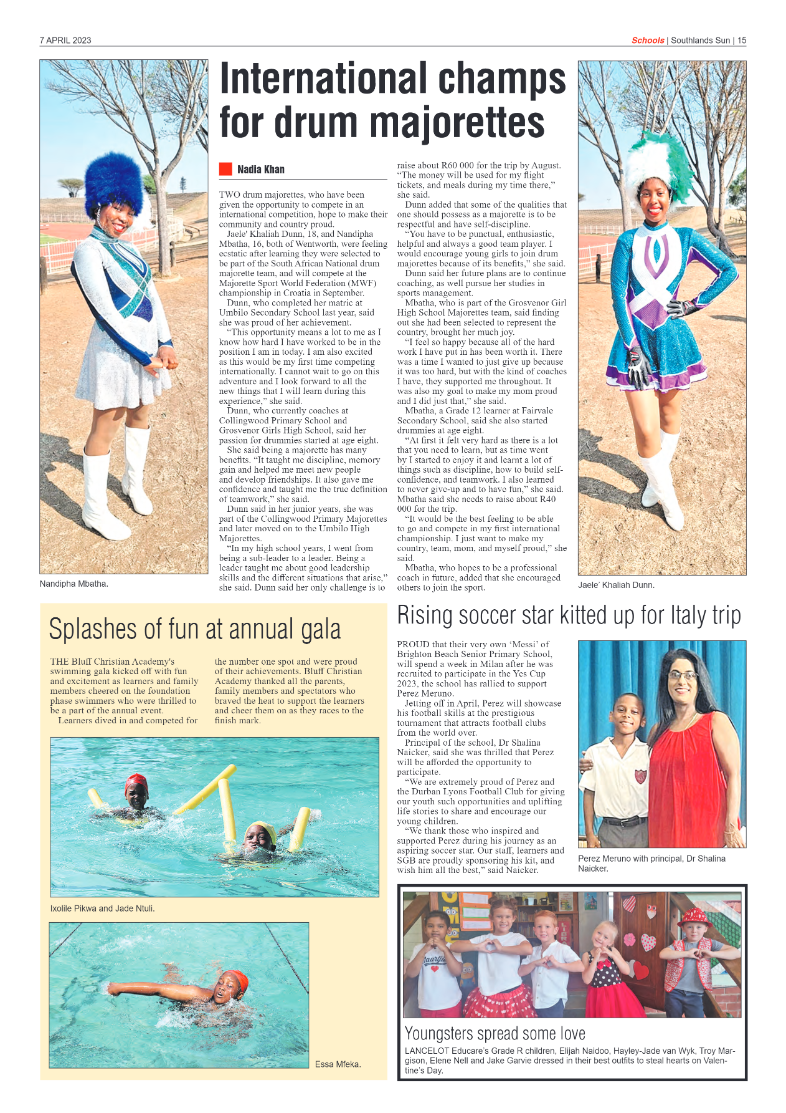 Southlands Sun 07 April 2023 page 15