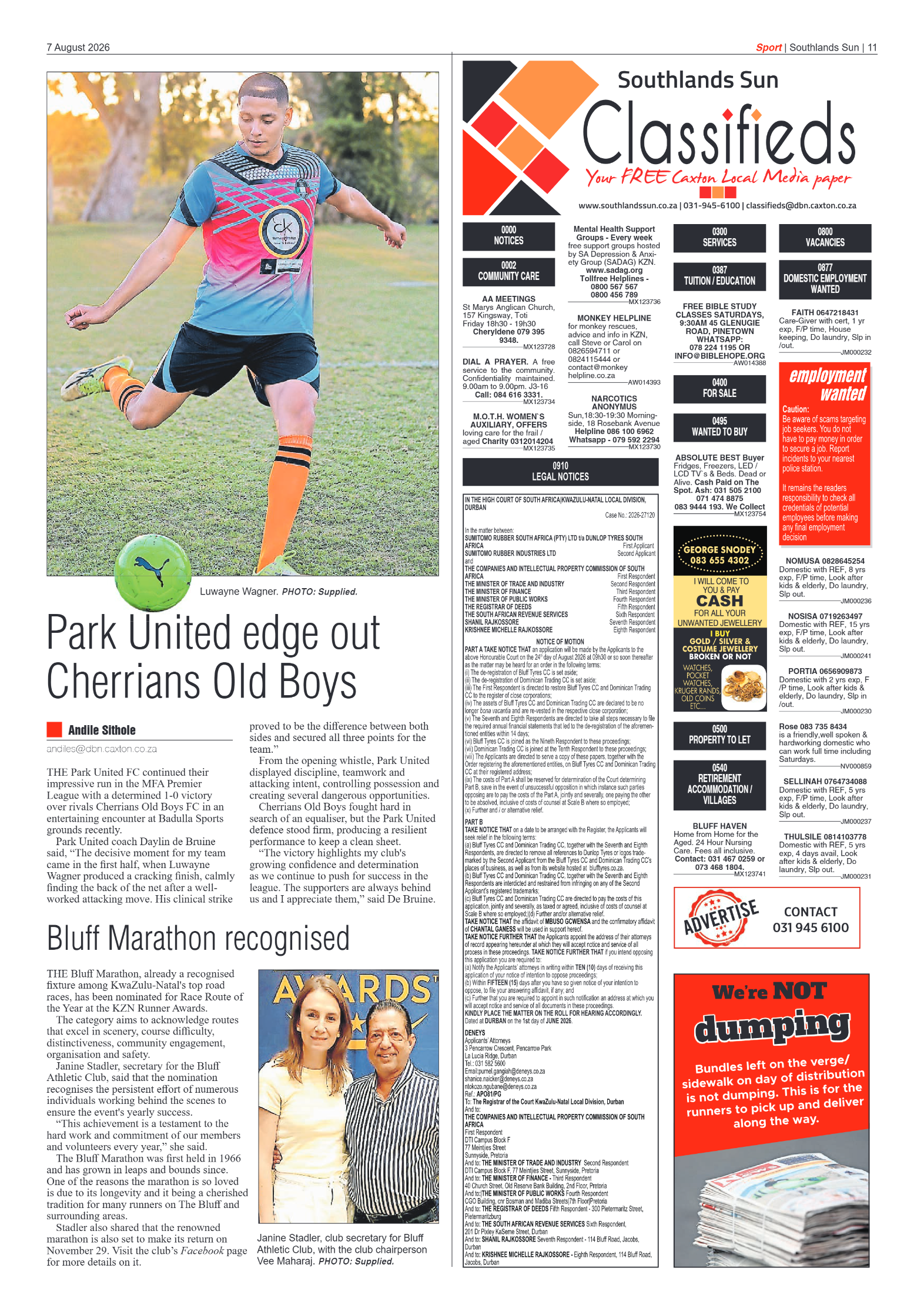 Southlands Sun 07 August 2026 page 11