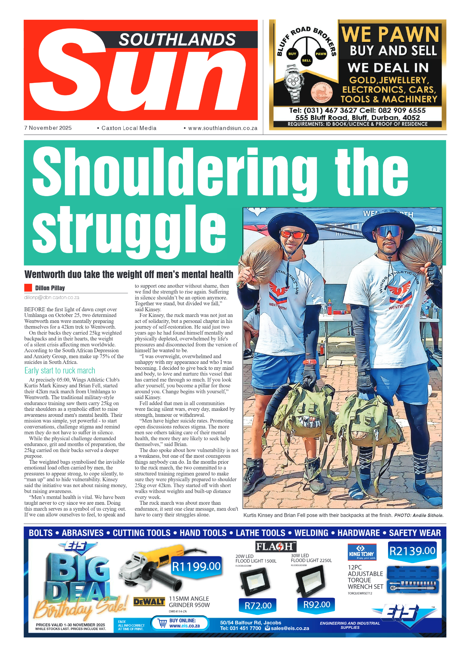 Southlands Sun 07 November 2025 page 1
