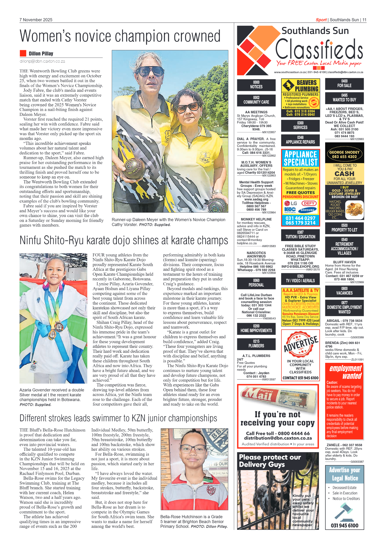 Southlands Sun 07 November 2025 page 11