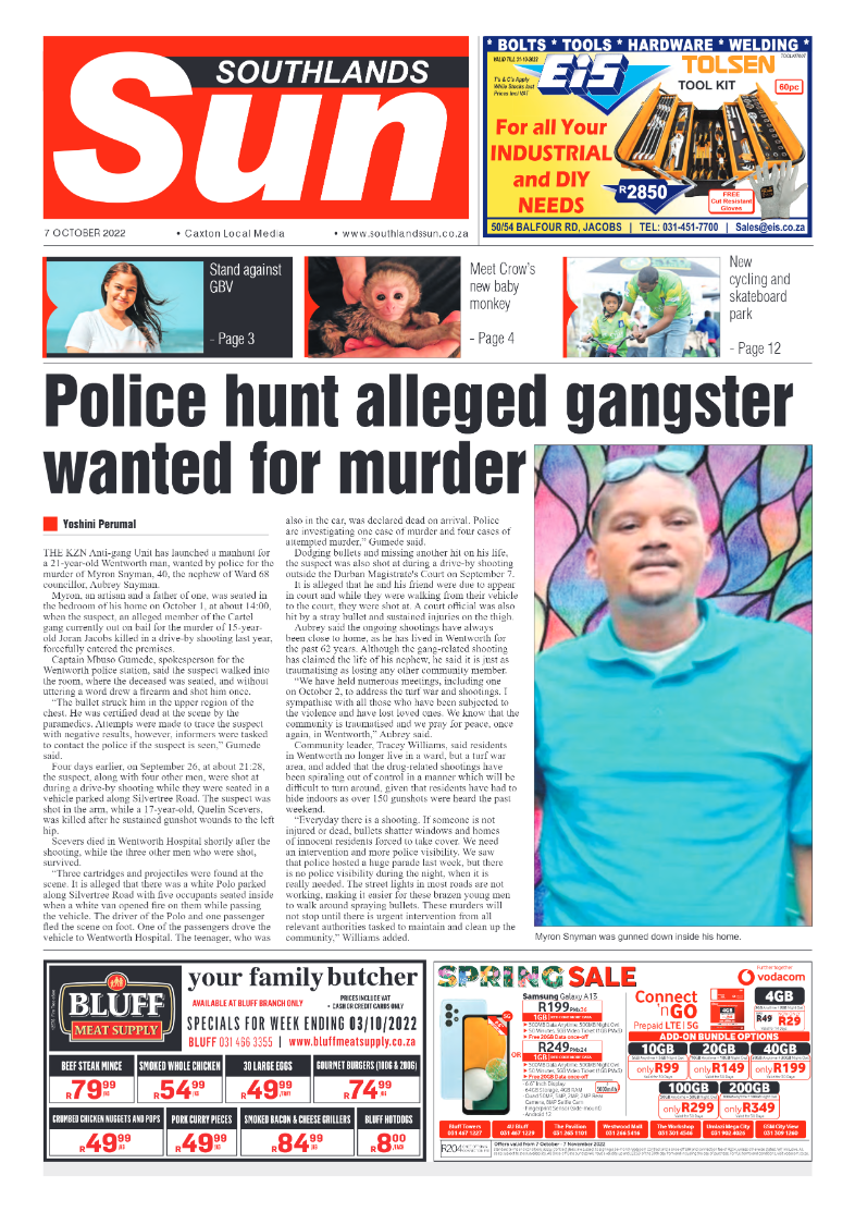 Southlands Sun 07 October 2022 page 1