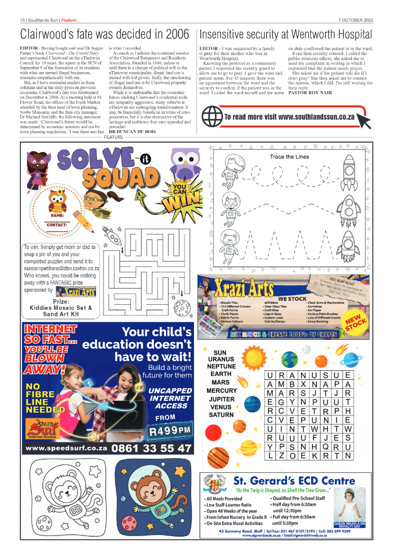 Southlands Sun 07 October 2022 page 10