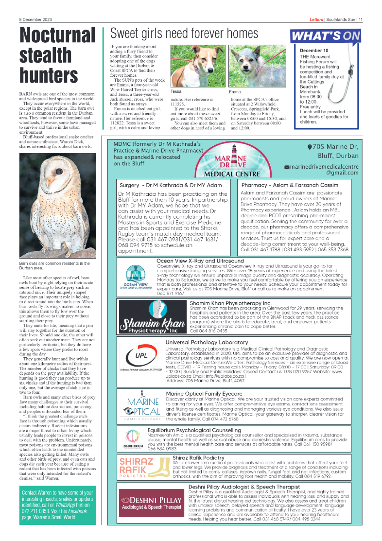 Southlands Sun 8 December 2023 page 11