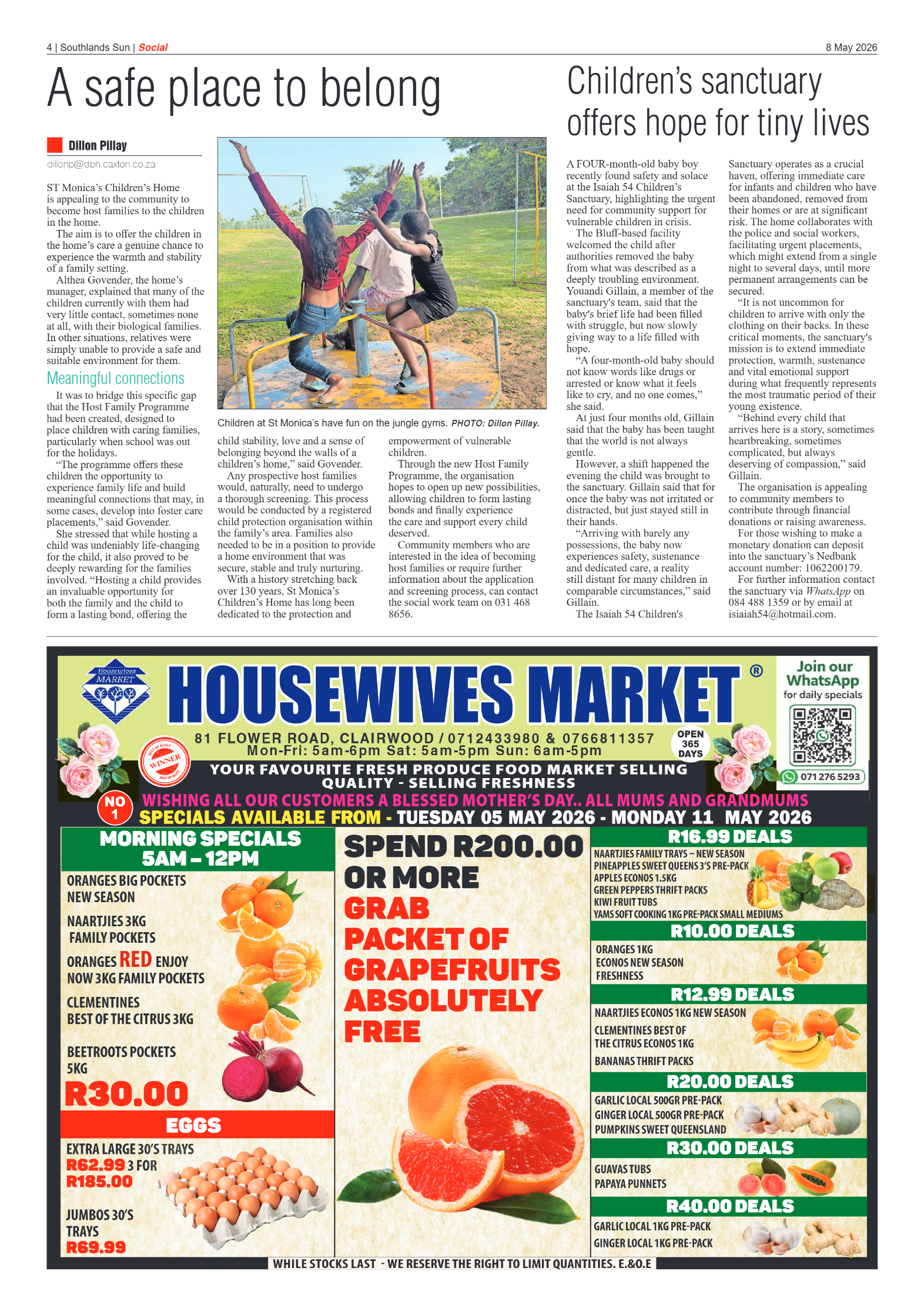 Southlands Sun 08 May 2026 page 4