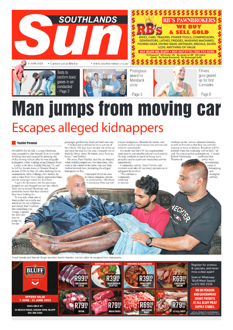 Southlands Sun 09 June 2023 page 1