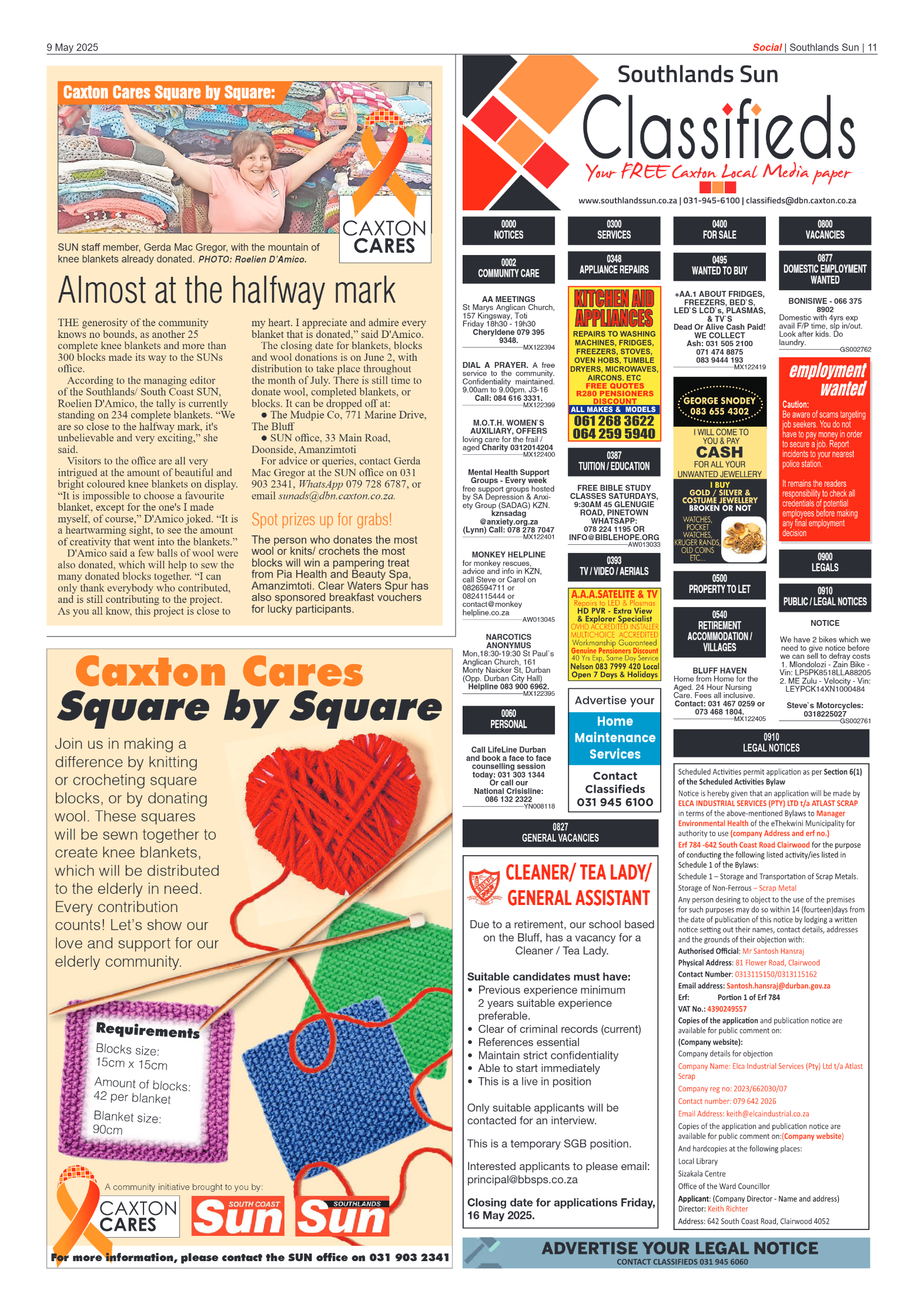 Southlands Sun 09 May 2025 page 11