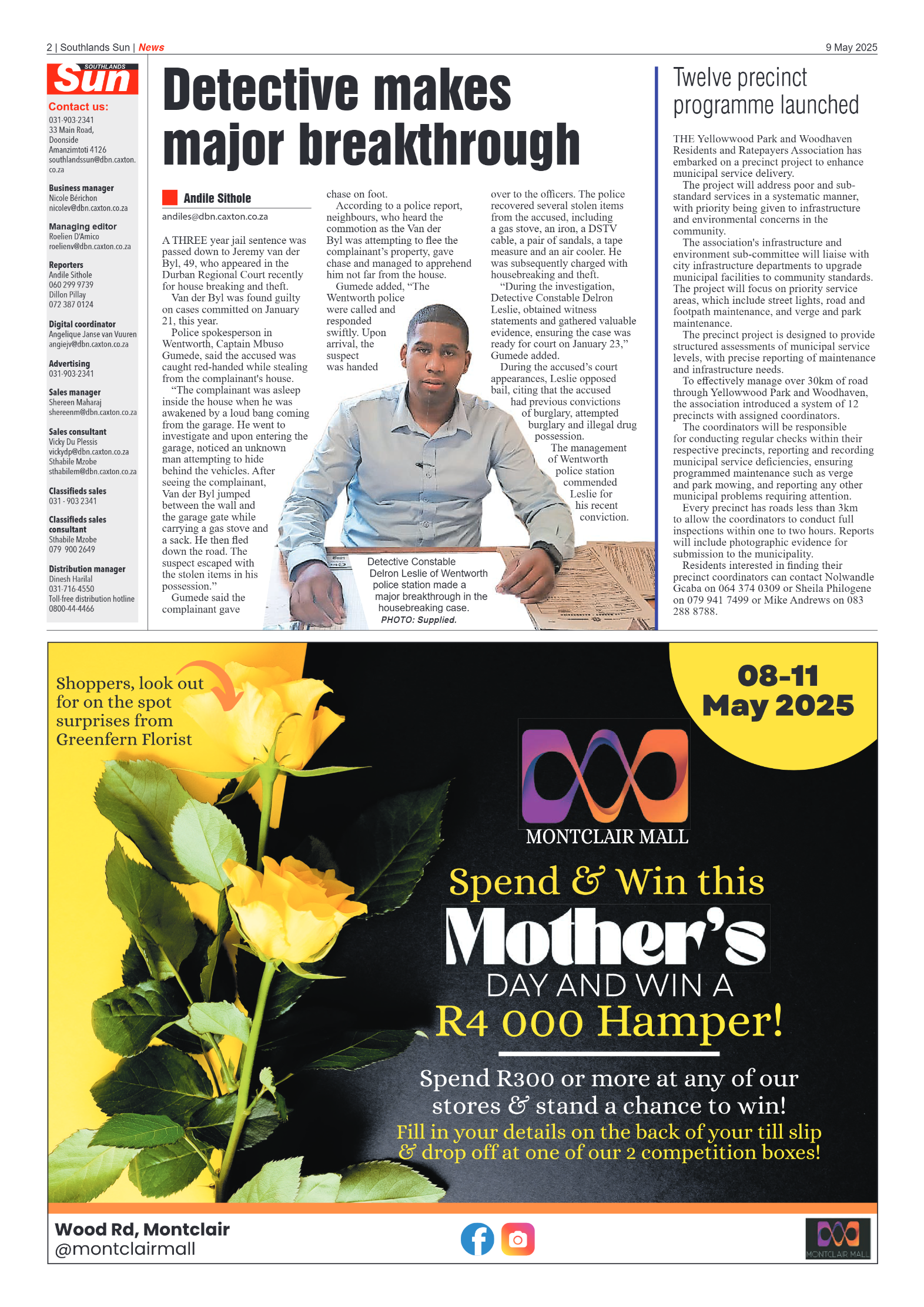 Southlands Sun 09 May 2025 page 2