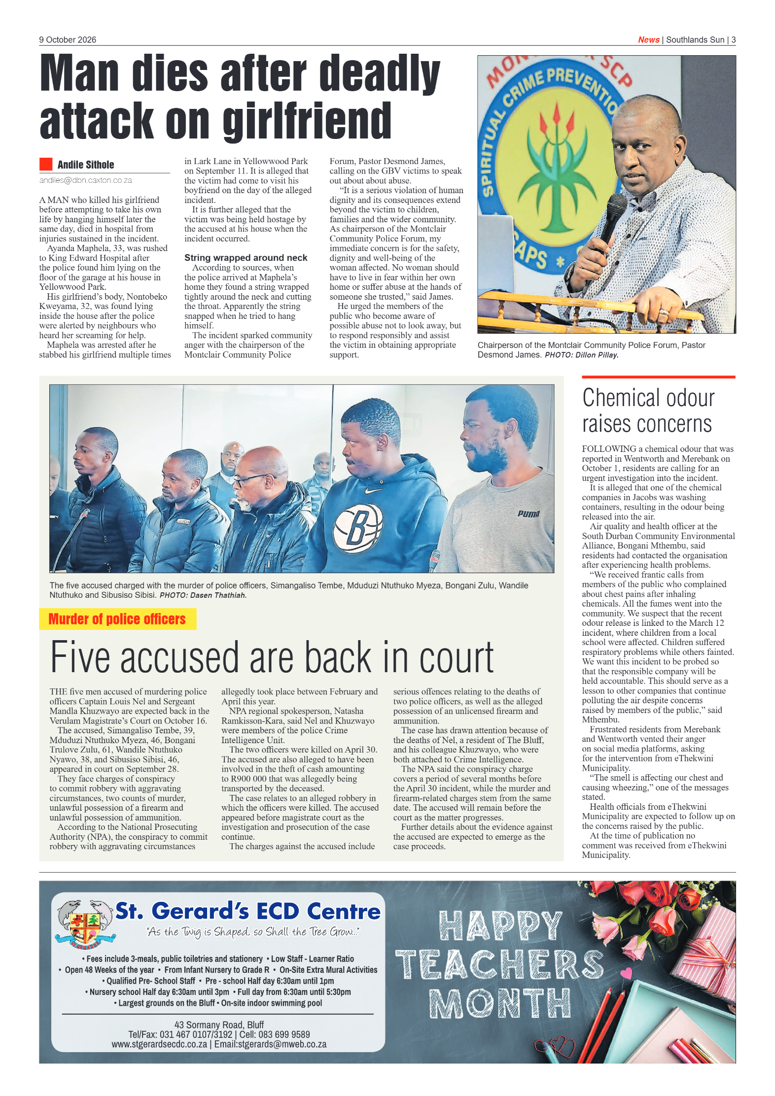 Southlands Sun 09 October 2026 page 3