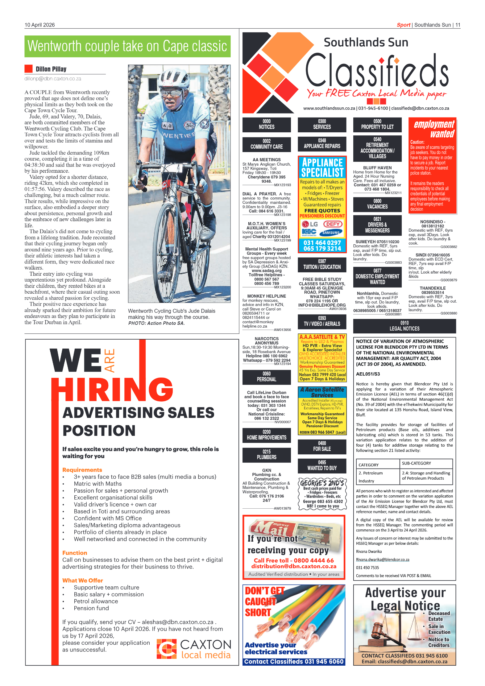 Southlands Sun 10 April 2026 page 11