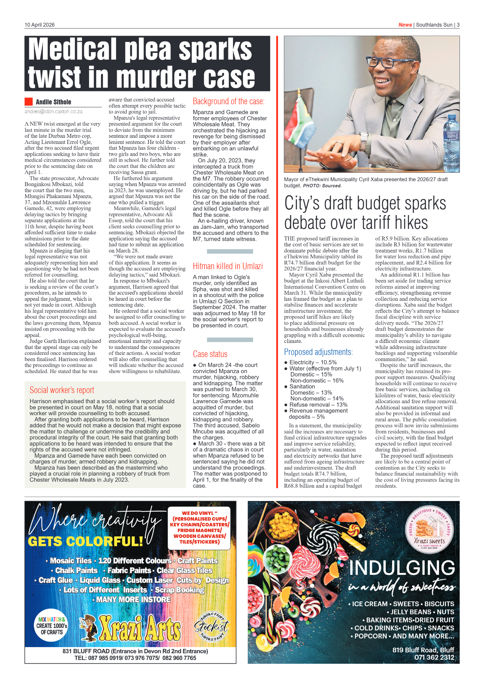 Southlands Sun 10 April 2026 page 3