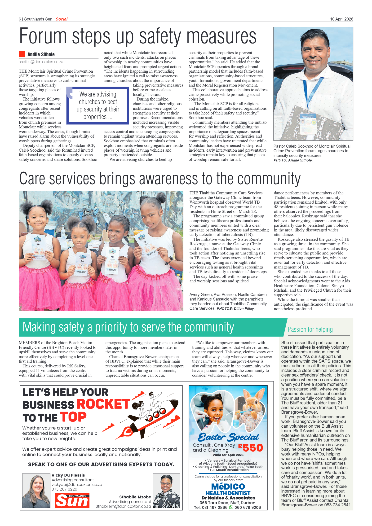 Southlands Sun 10 April 2026 page 6