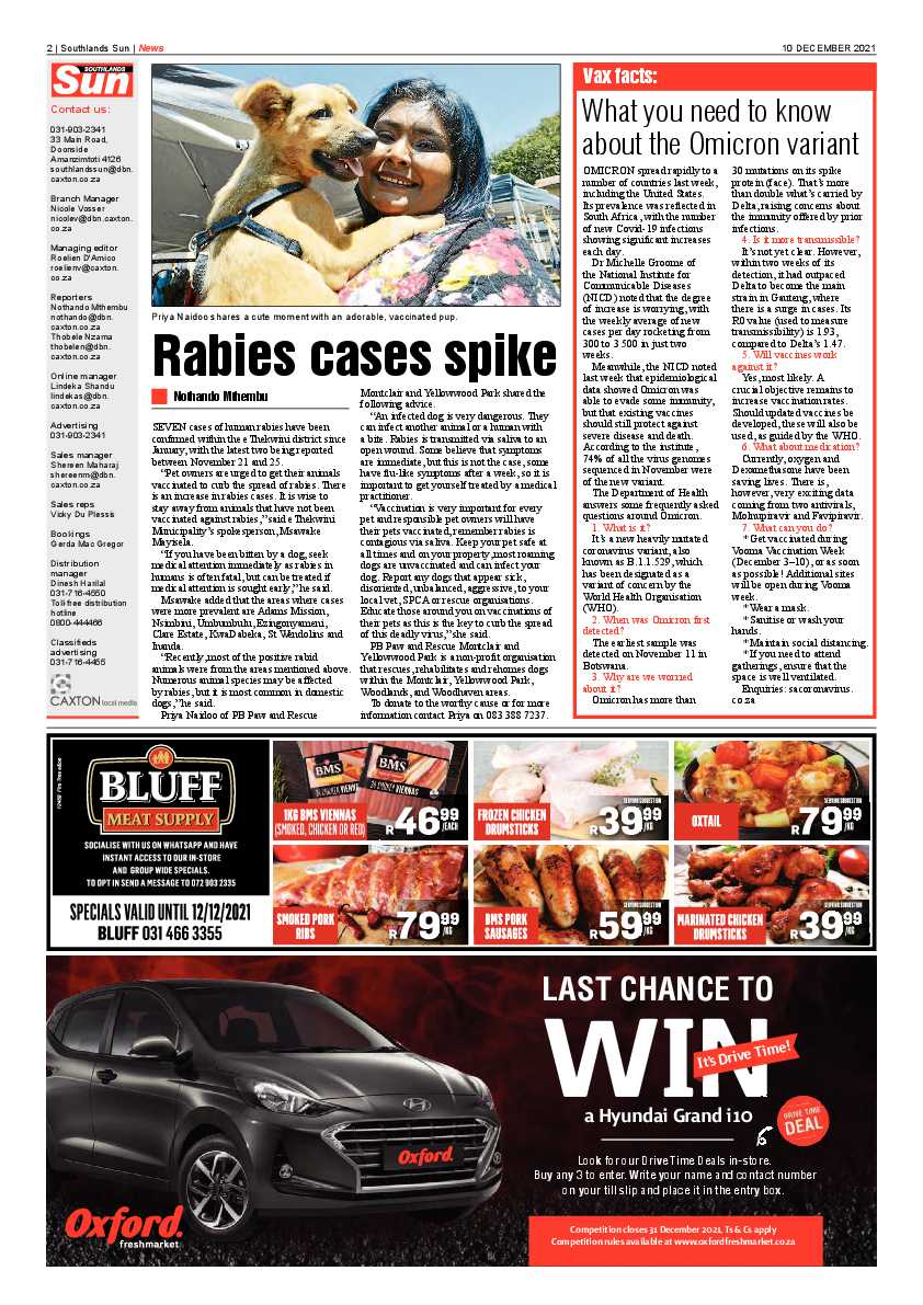 Southlands Sun 10 December 2021 page 2
