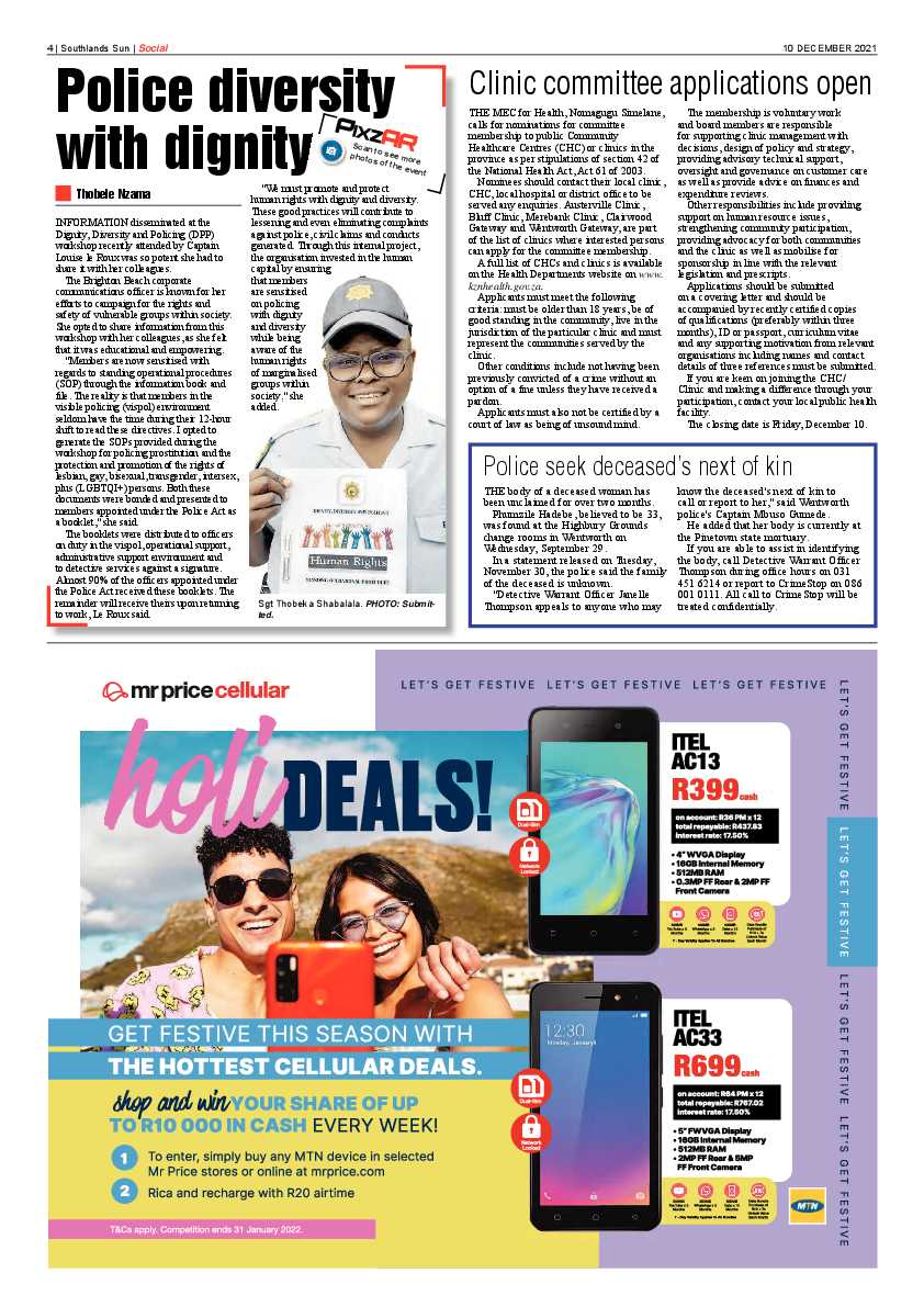 Southlands Sun 10 December 2021 page 4