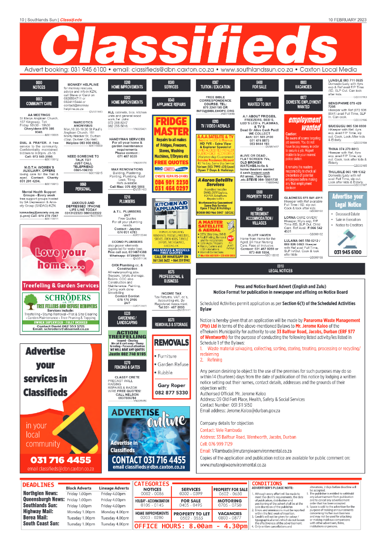 Southlands Sun 10 February 2023 page 10