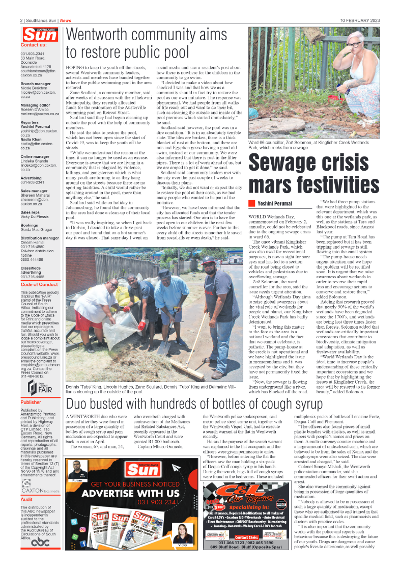 Southlands Sun 10 February 2023 page 2
