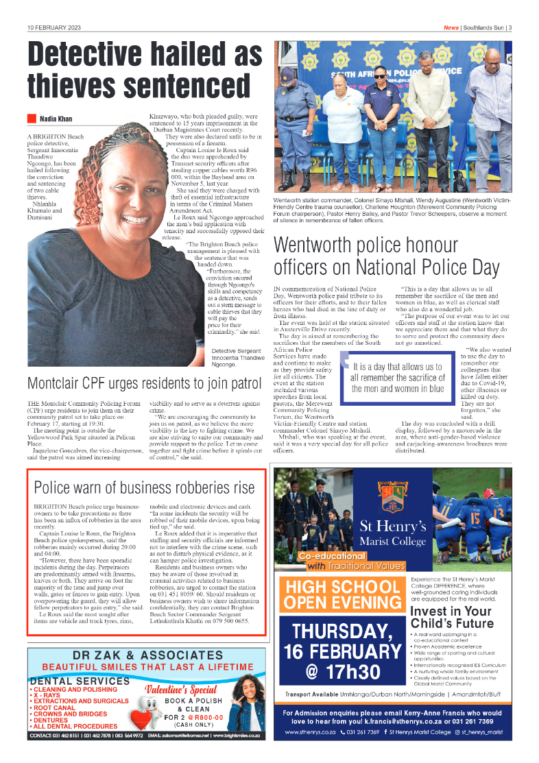 Southlands Sun 10 February 2023 page 3